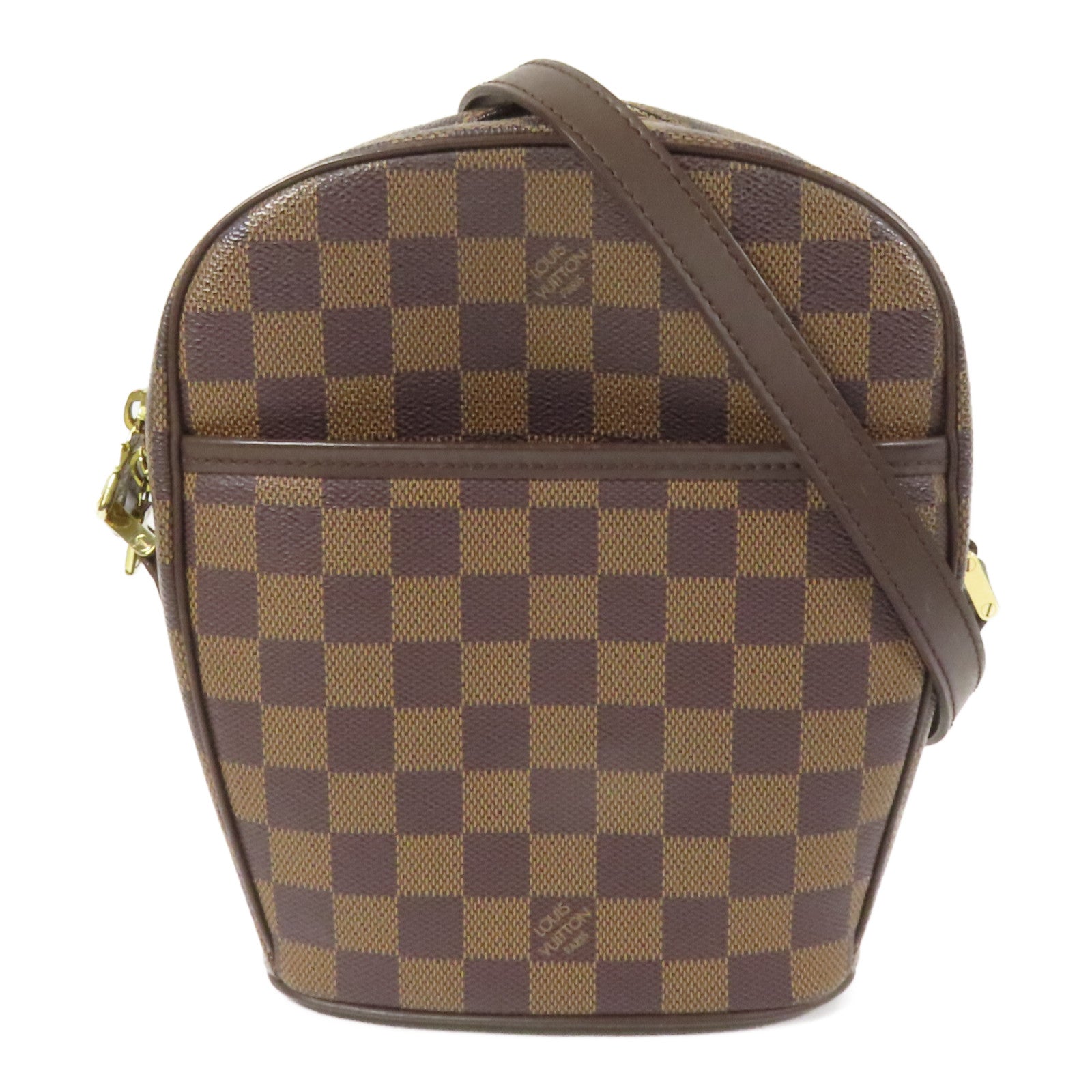 LOUIS VUITTON Damier Ipanema PM金扣肩背袋