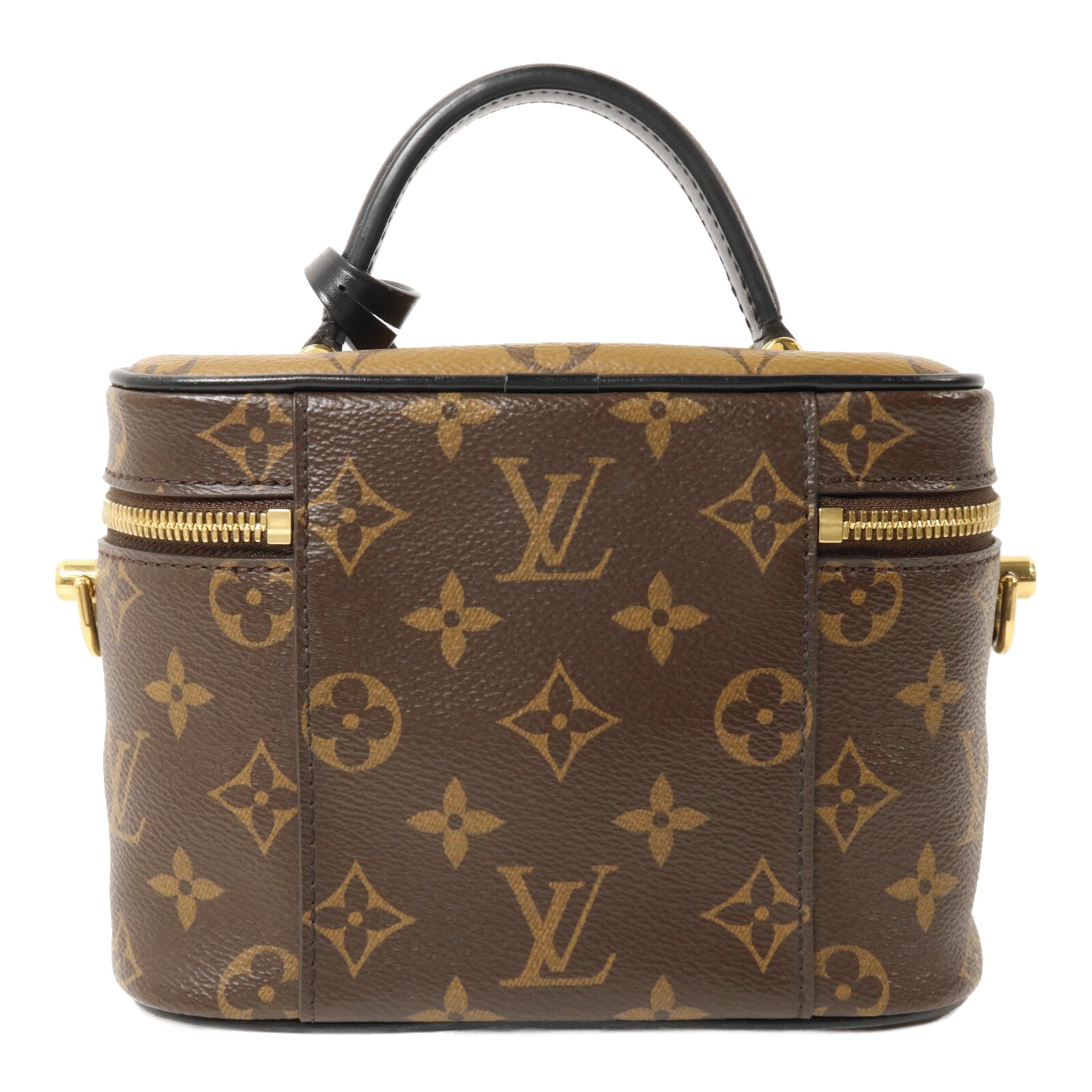 LOUIS VUITTON Monogram Reverse Vanity PM鏈帶手挽肩背兩用袋