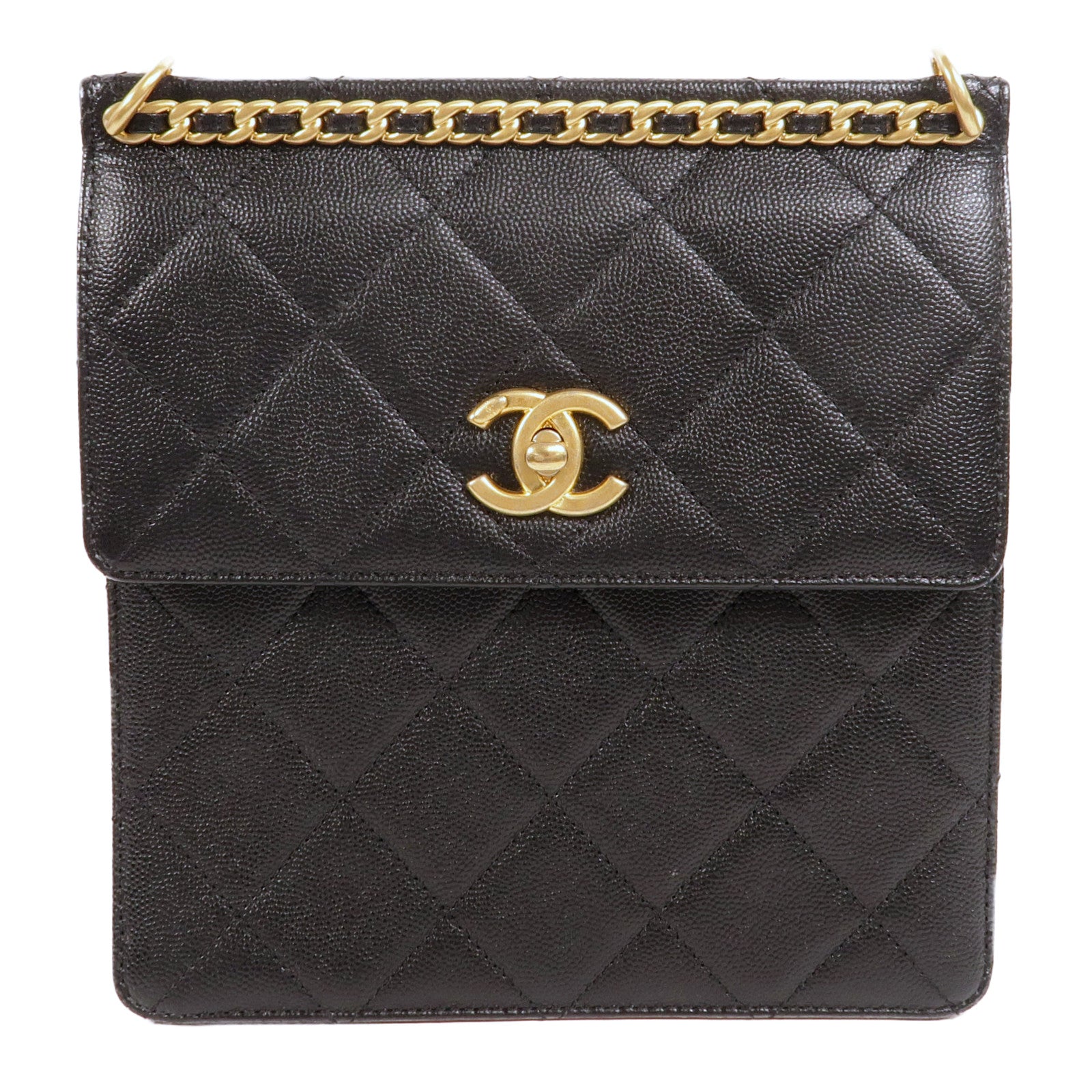 CHANEL 牛皮皮革Chain Backpack背包