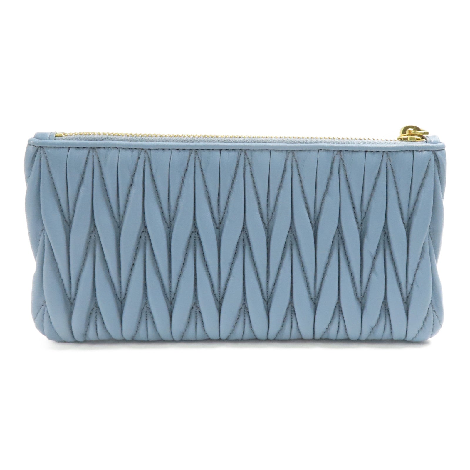 Miu Miu 羊皮皮革Pouch金扣手拿包