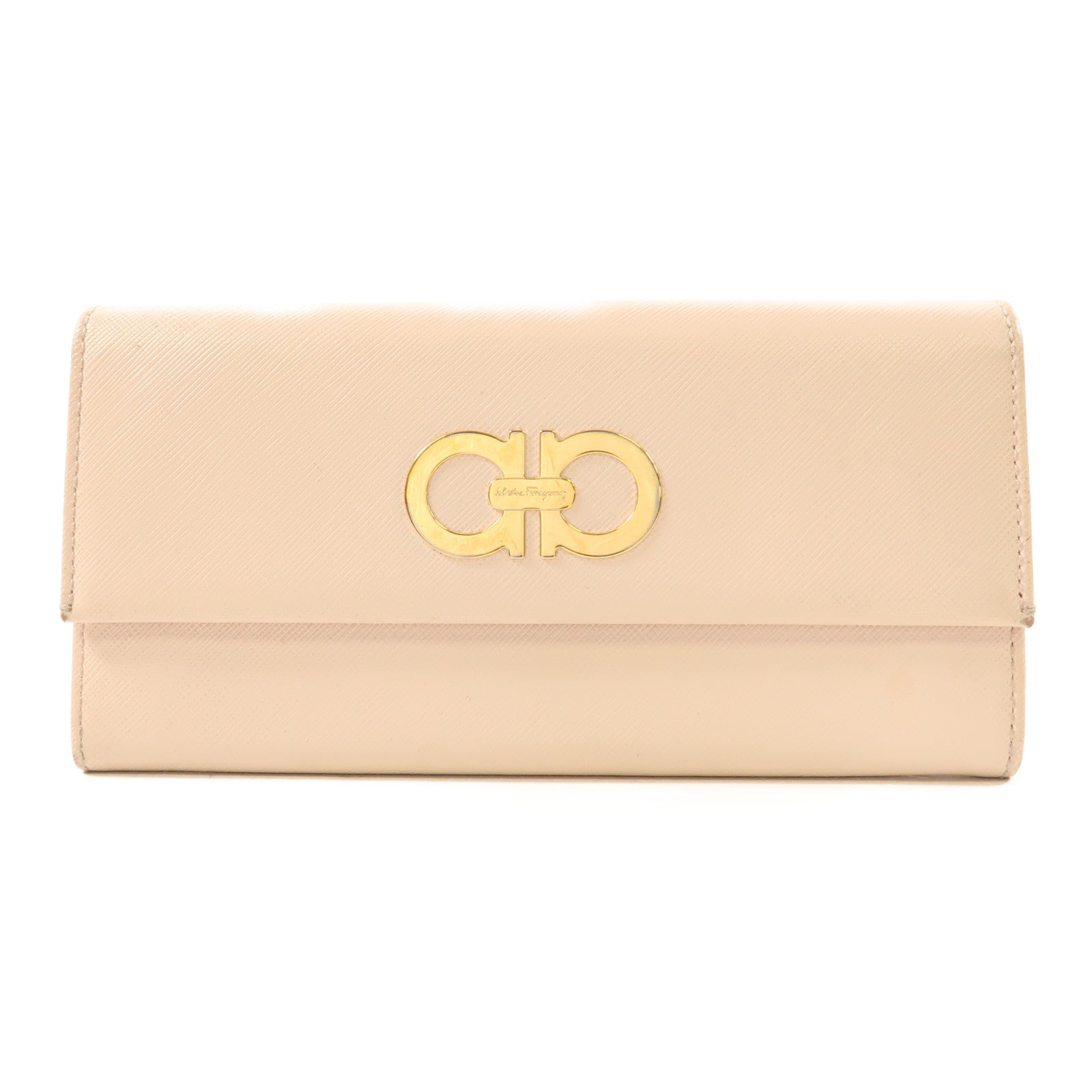 Salvatore Ferragamo 牛皮皮革Long Wallet金扣長錢包