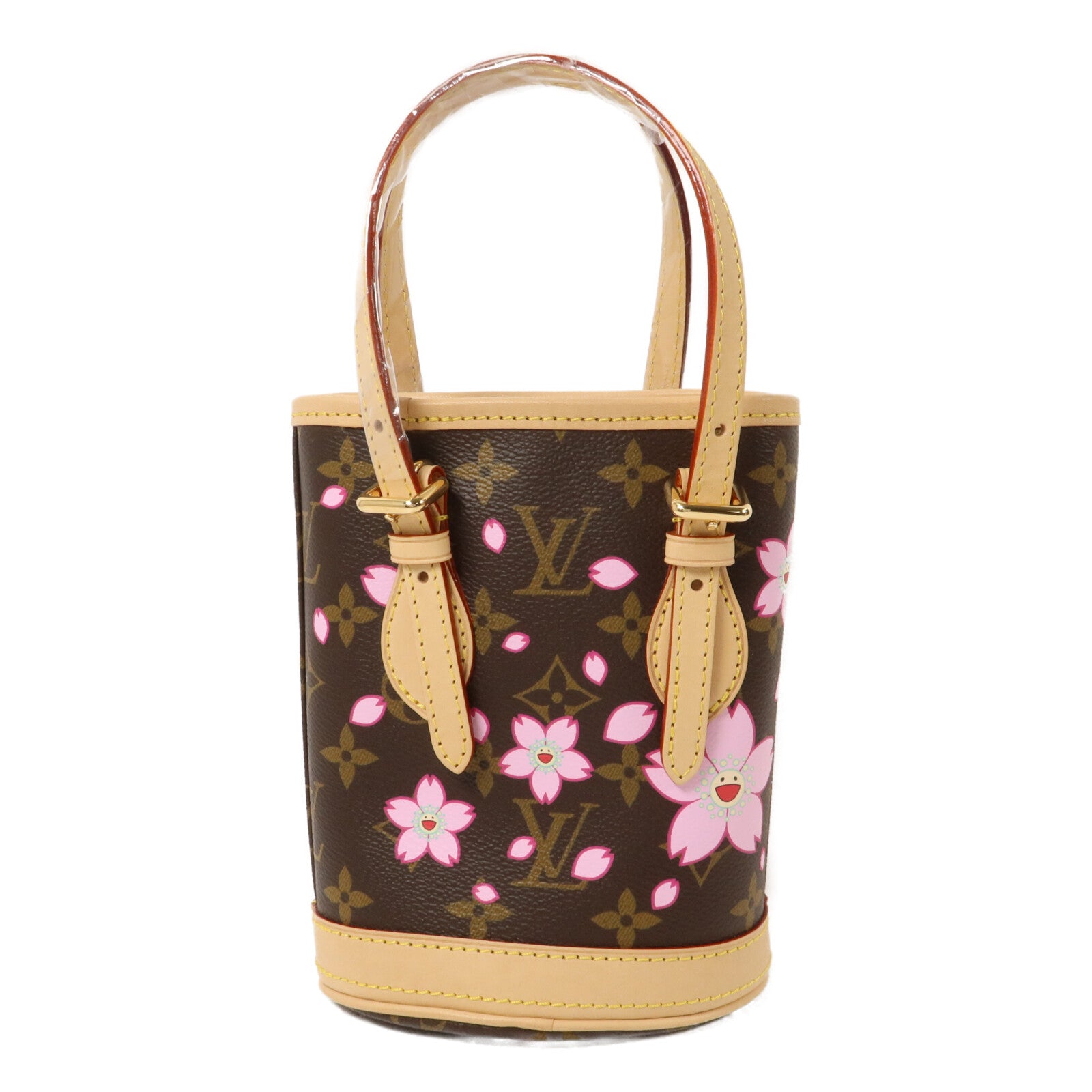 LOUIS VUITTON Monogram Cherru Blossom LV x TM Nano Bucket手挽肩背兩用袋