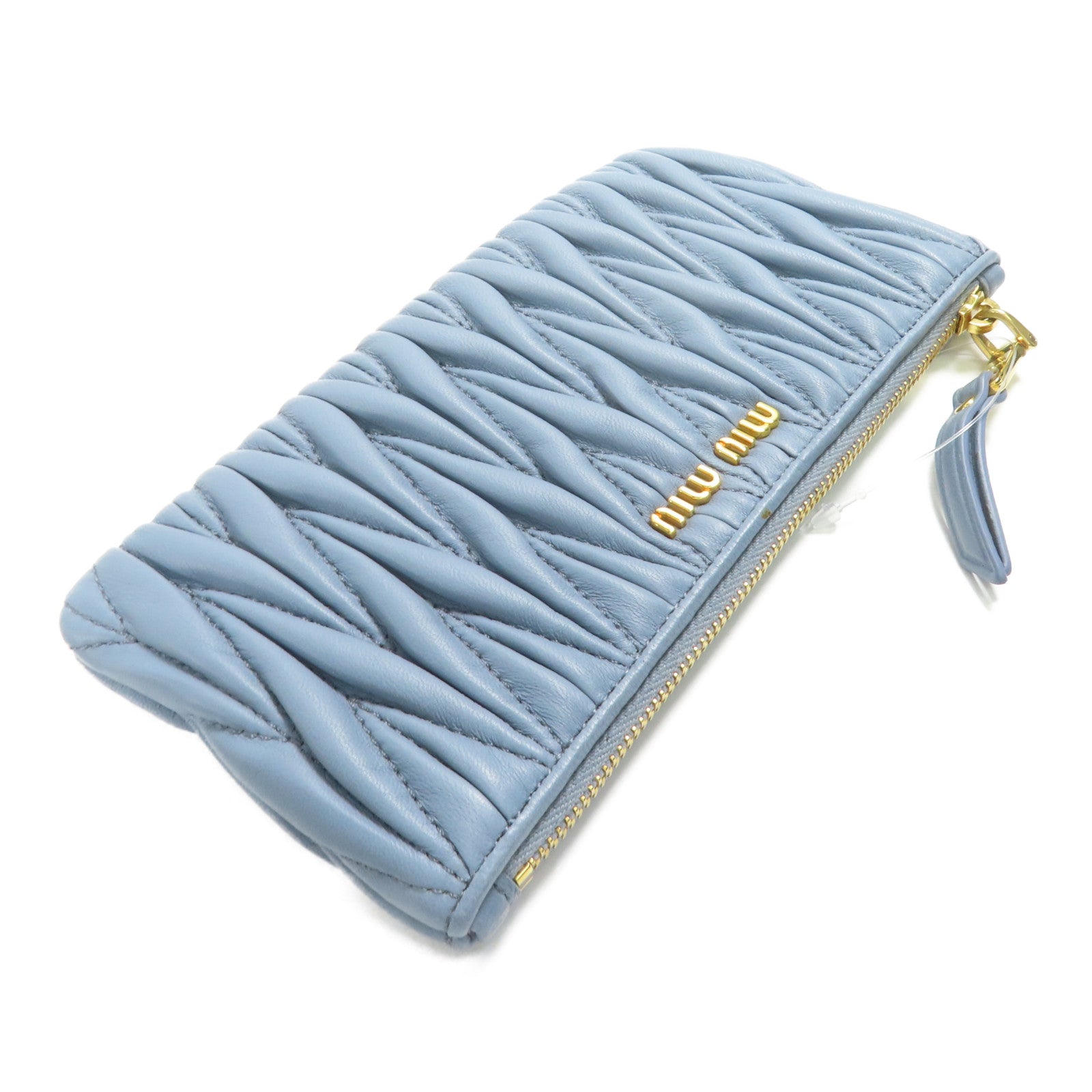 Miu Miu 羊皮皮革Pouch金扣手拿包