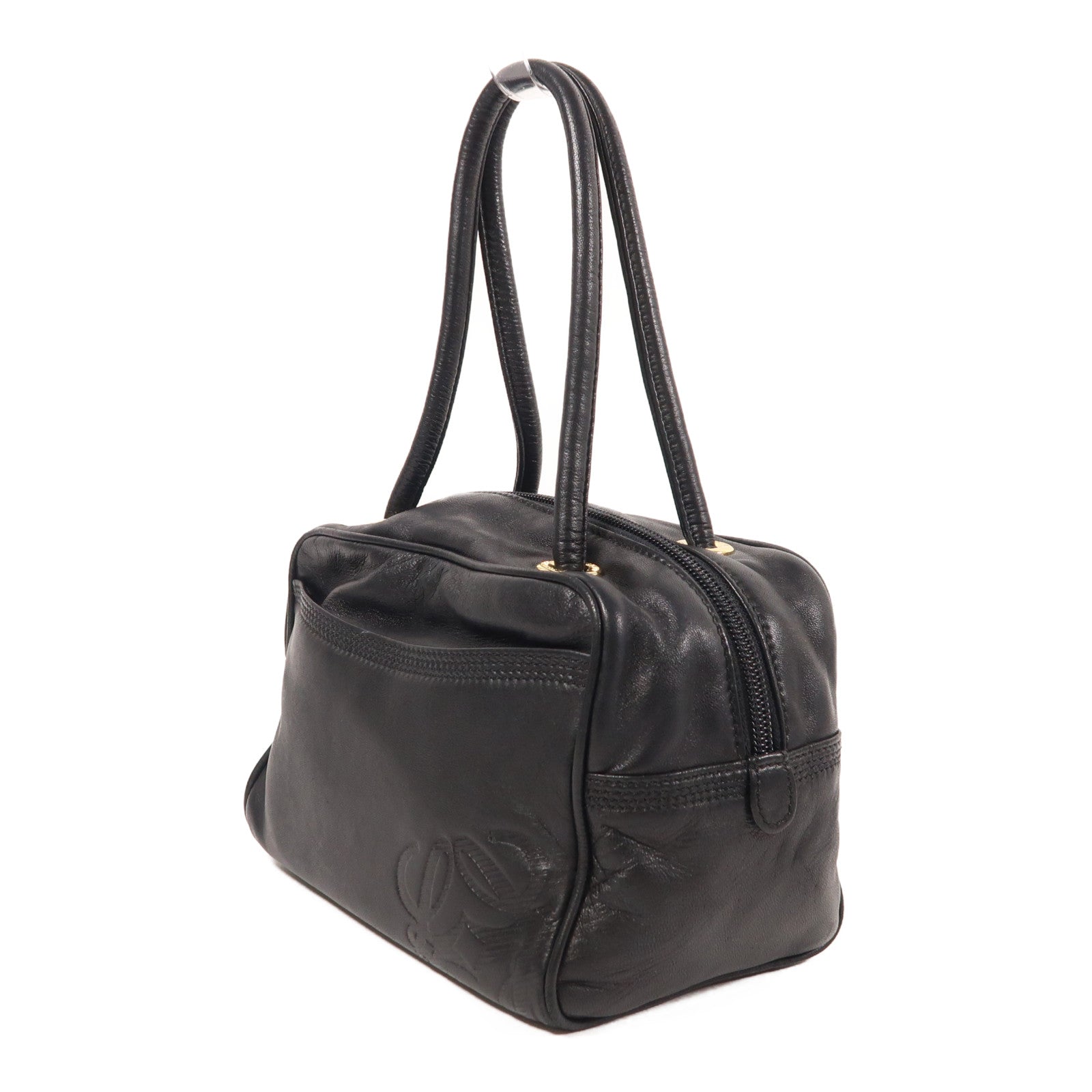 LOEWE 羊皮皮革Hand Bag金扣手挽袋