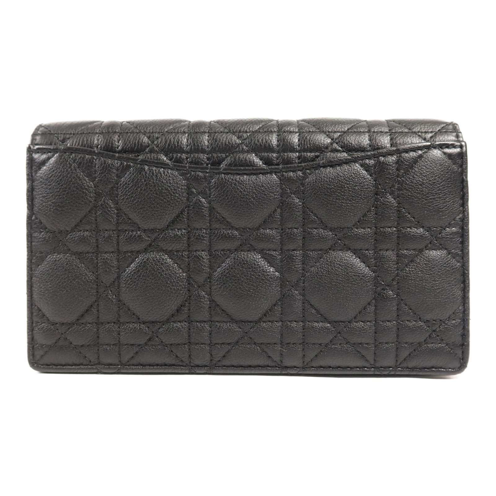 Dior 羊皮皮革Caro Pouch金扣肩背袋