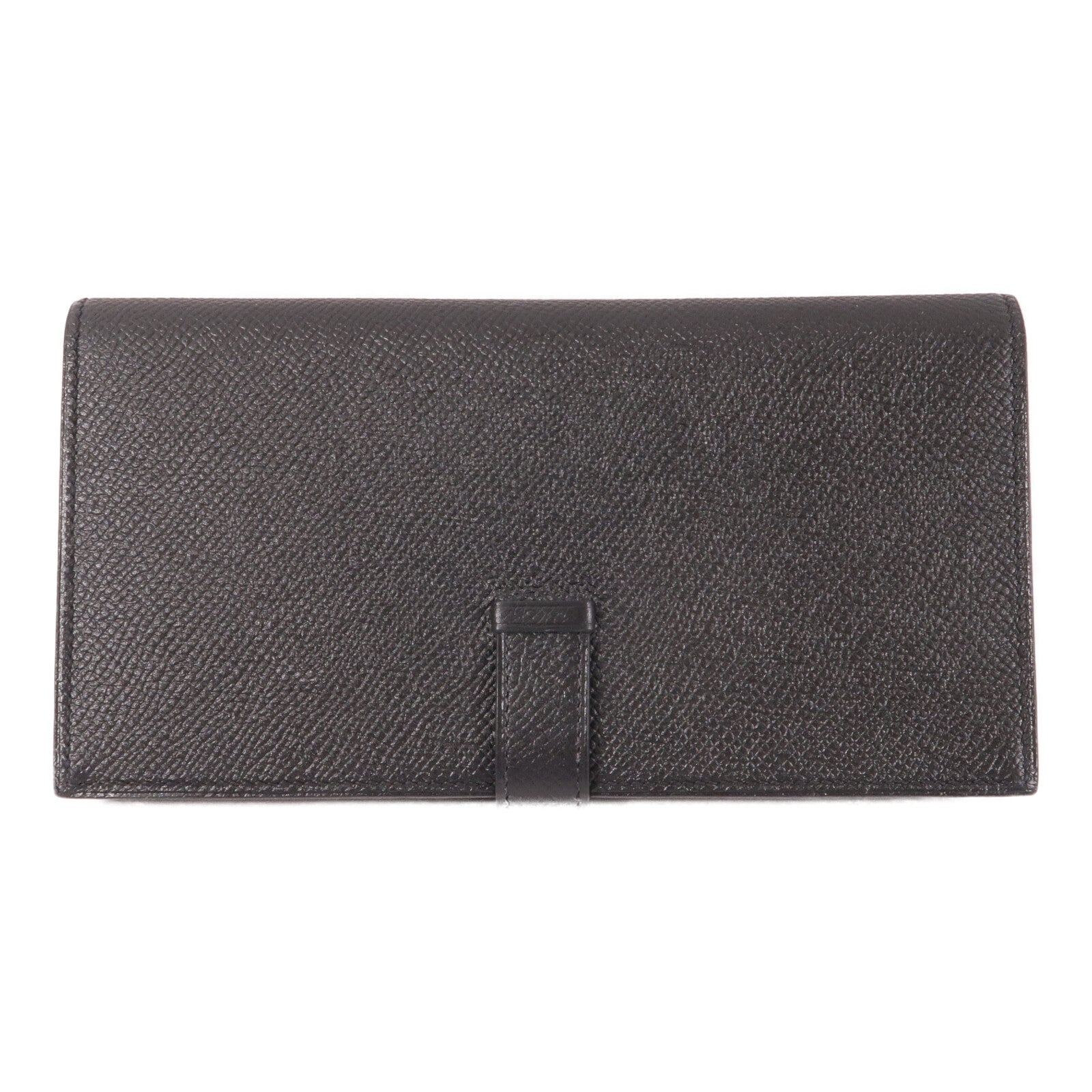 HERMES Epsom皮革Zipper long Wallet長錢包Noir