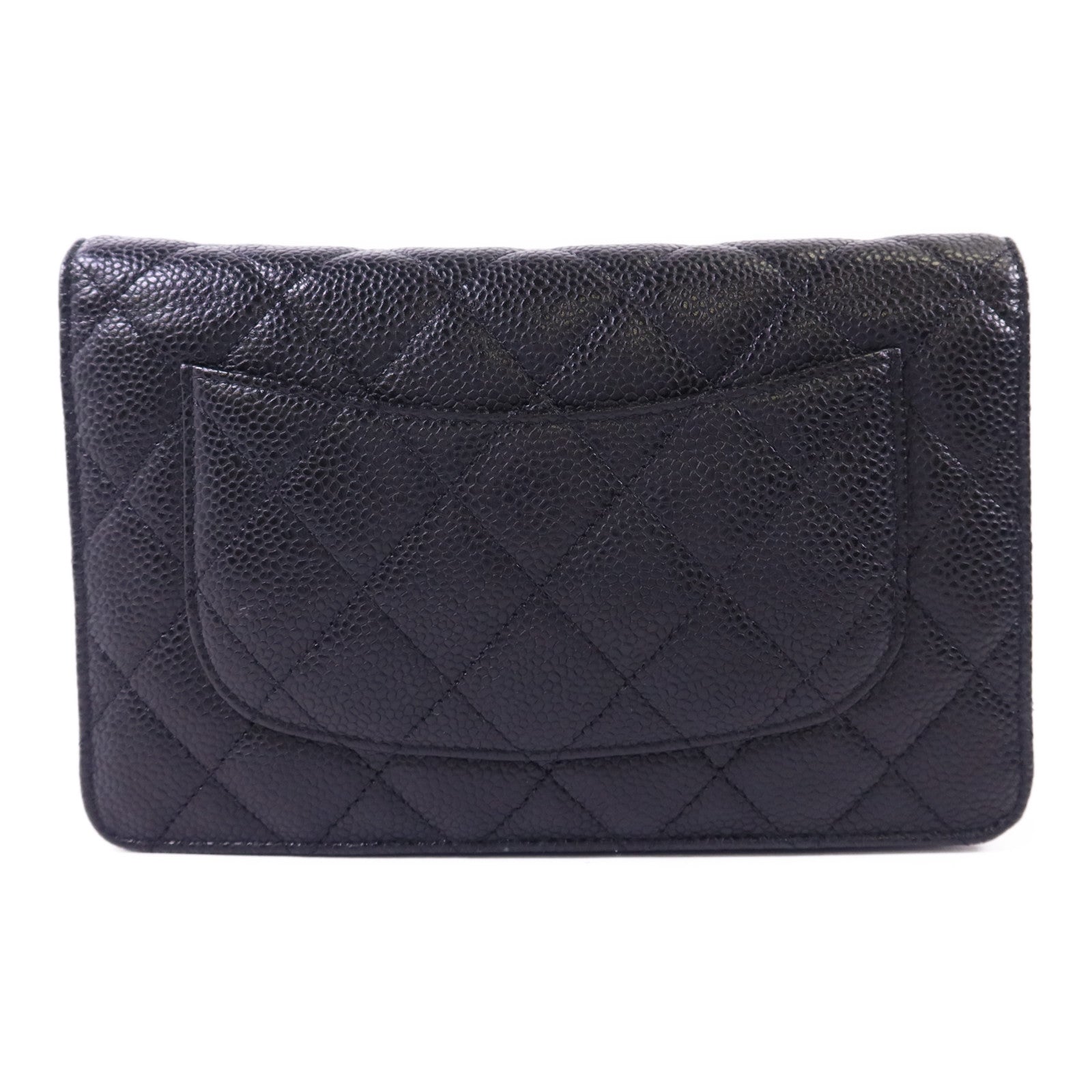 CHANEL 牛皮皮革Wallet On Chain金扣鏈帶肩背袋