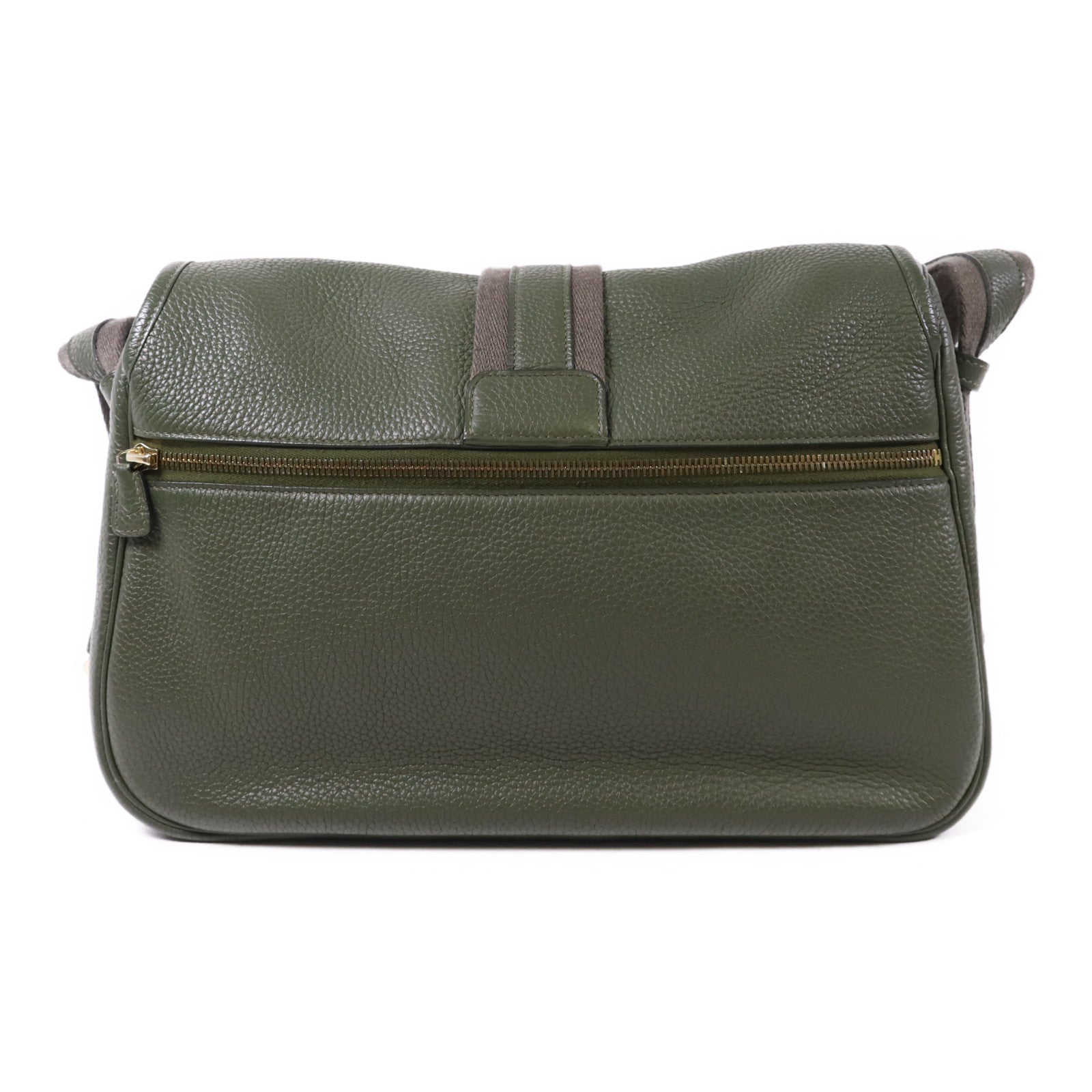 HERMES Clemence皮革Bourlingue金扣肩背袋