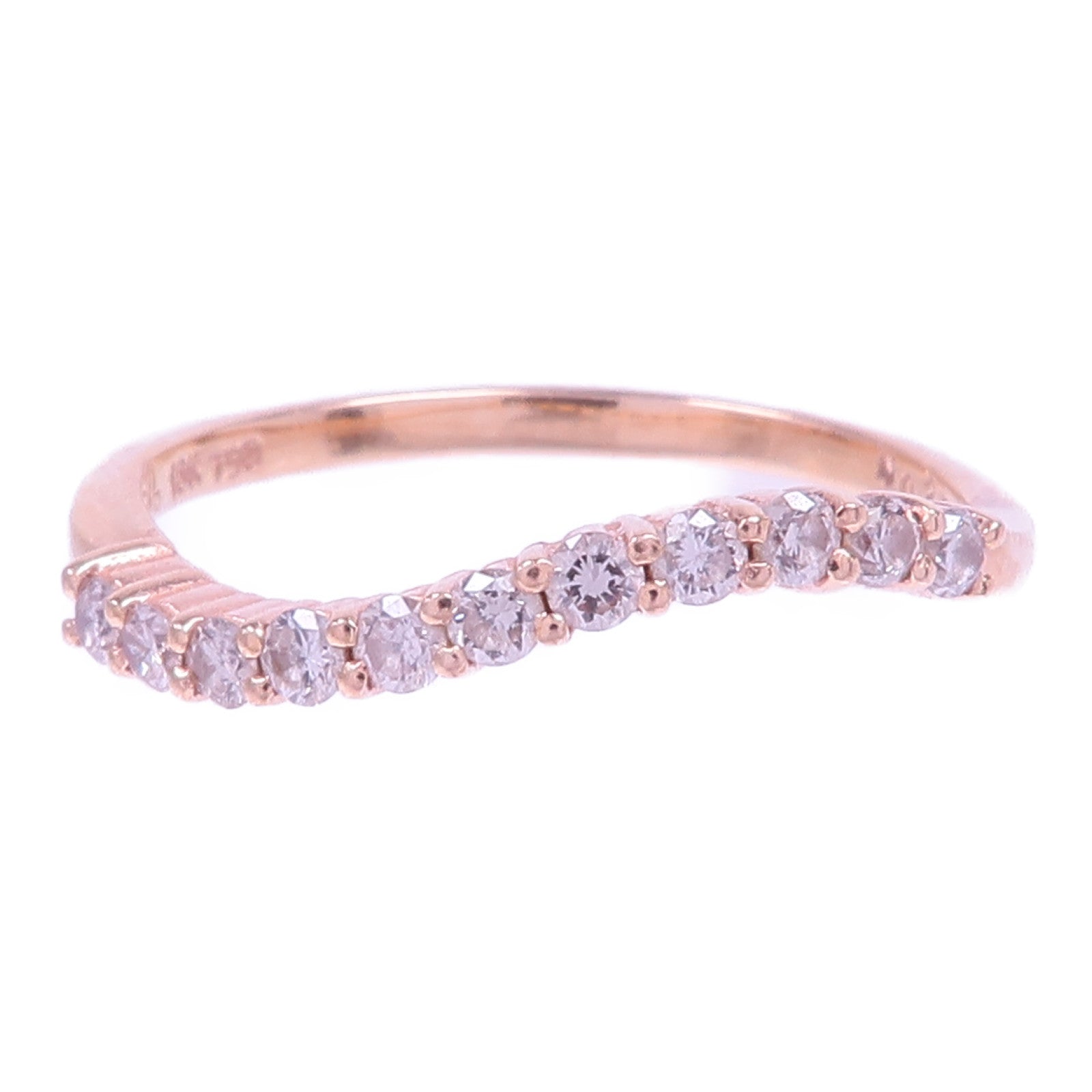 JEWELRY 18K玫瑰金Diamond Ring鑽石戒指US#6.5
