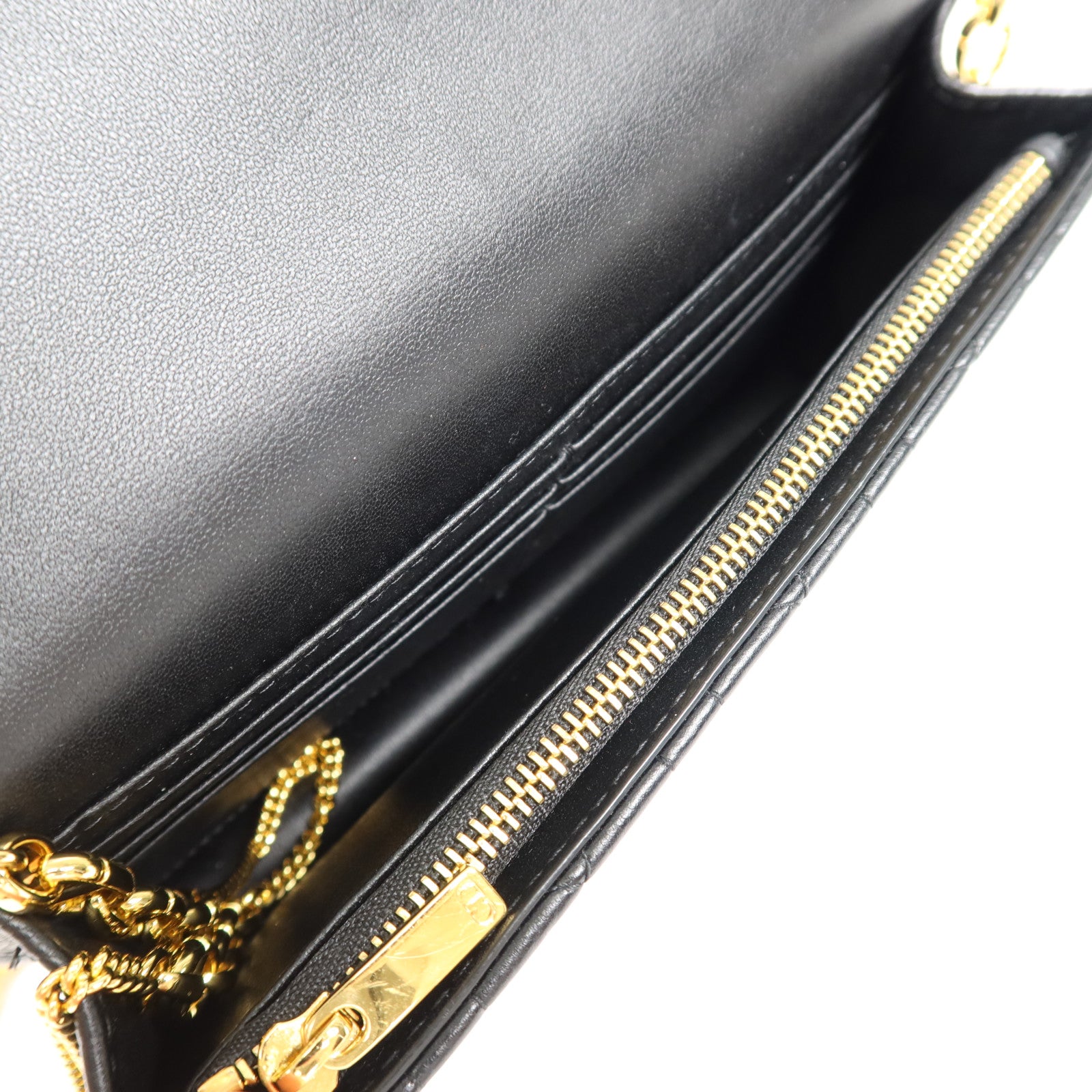 Dior 羊皮皮革Caro Pouch金扣肩背袋