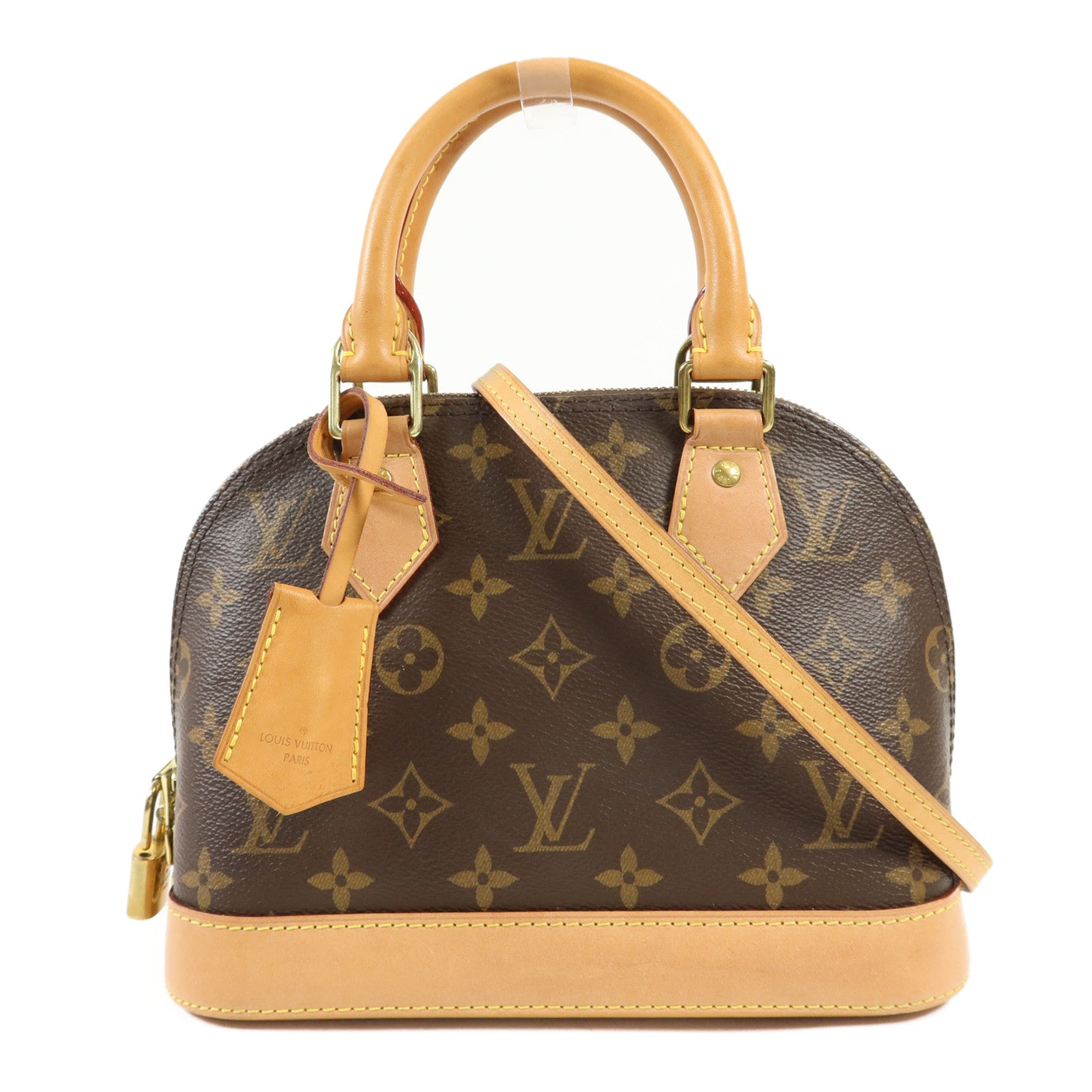 LOUIS VUITTON Monogram Alma BB金扣手挽肩背兩用袋