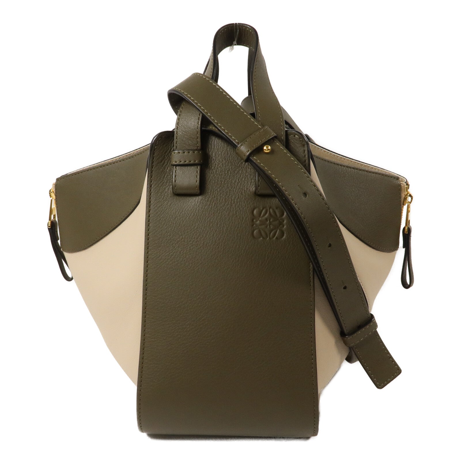 LOEWE 牛皮皮革Hammock Small手挽肩背兩用袋