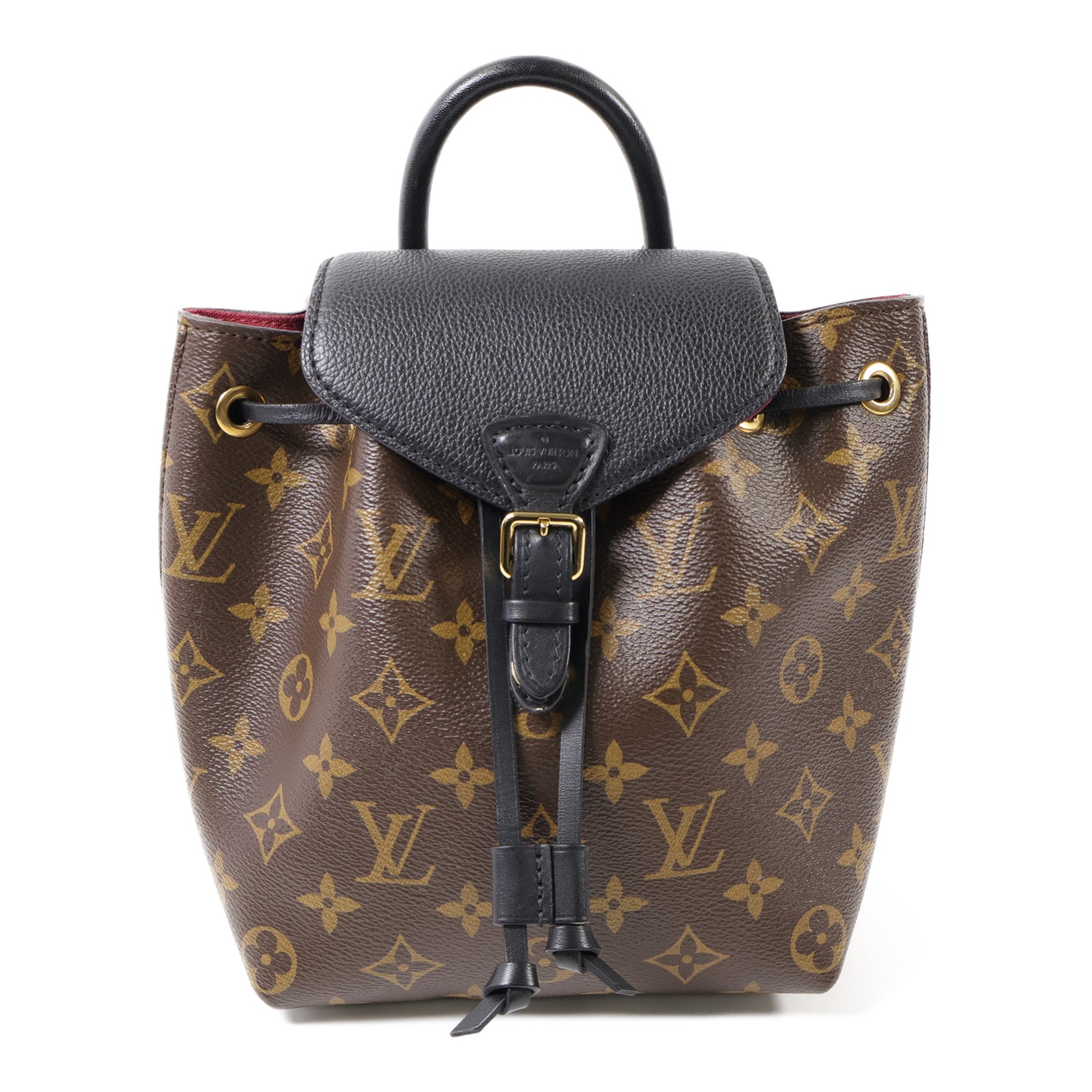 LOUIS VUITTON Monogram Montsouris BB金扣背包