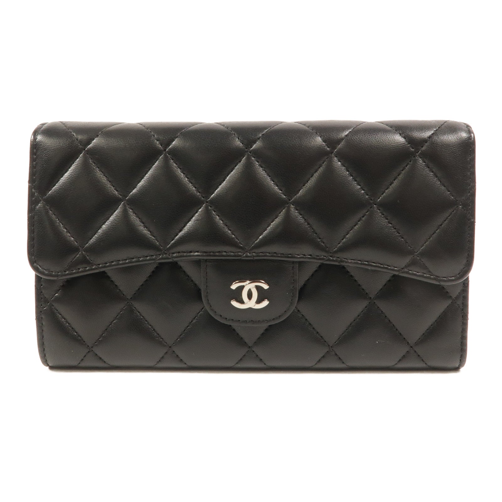 CHANEL 【激減優惠】羊皮皮革Long Wallet長錢包
