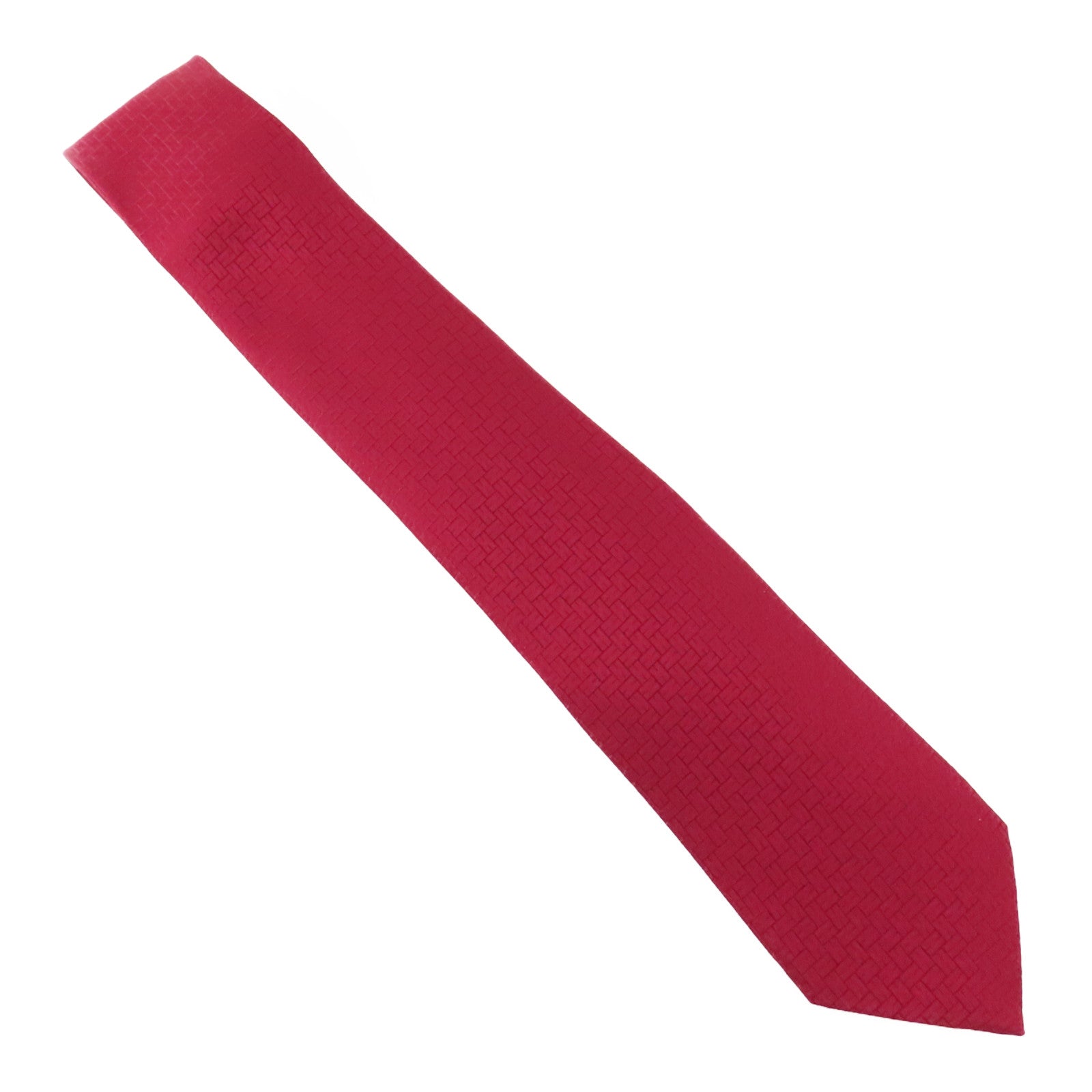 HERMES Tie Red Silk