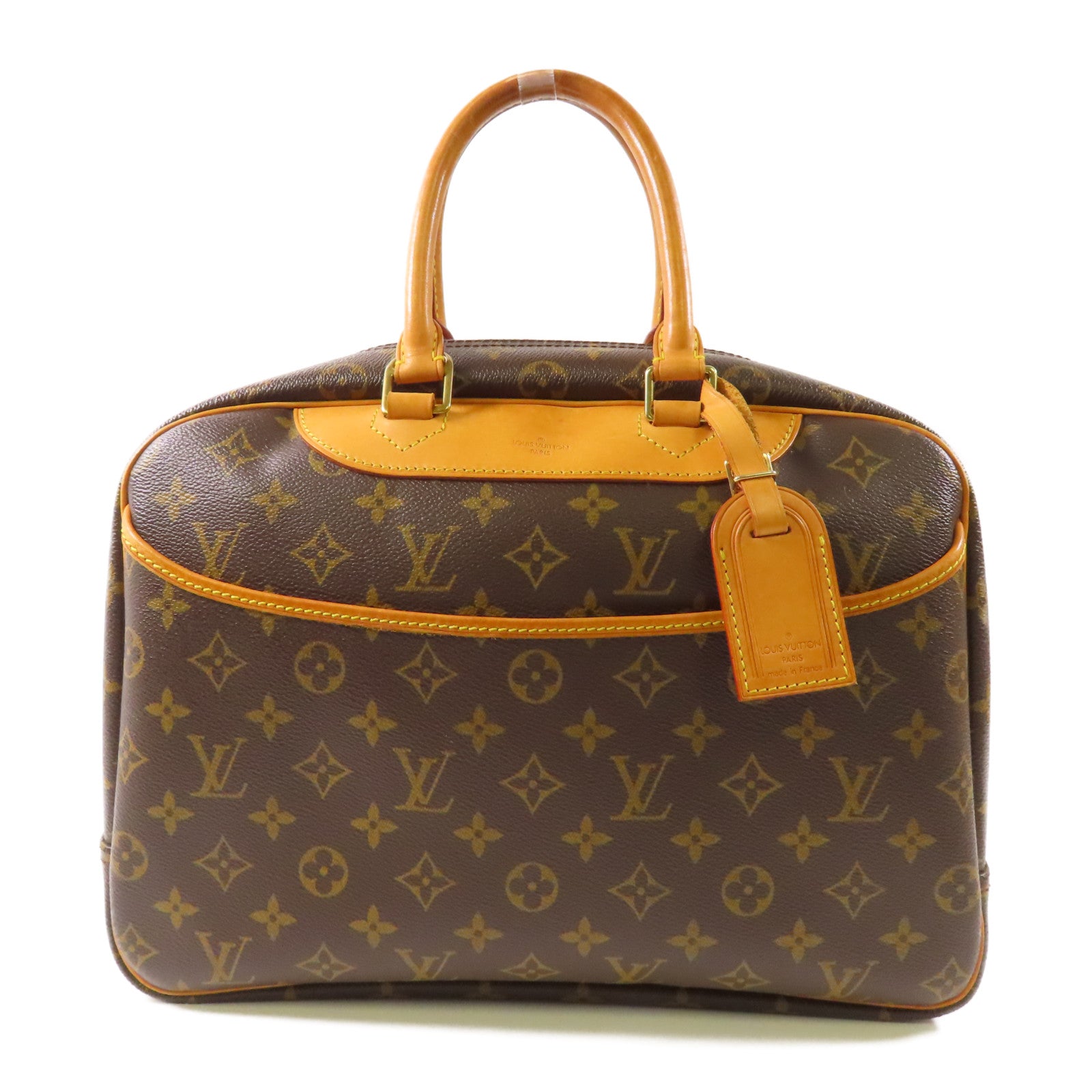 LOUIS VUITTON LV GHW Deauville Handbag M47270 Monogram Brown
