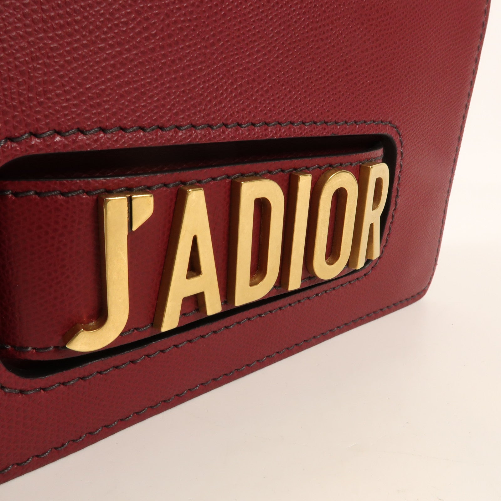 Dior 牛皮皮革J'aDior金扣鏈帶肩背袋