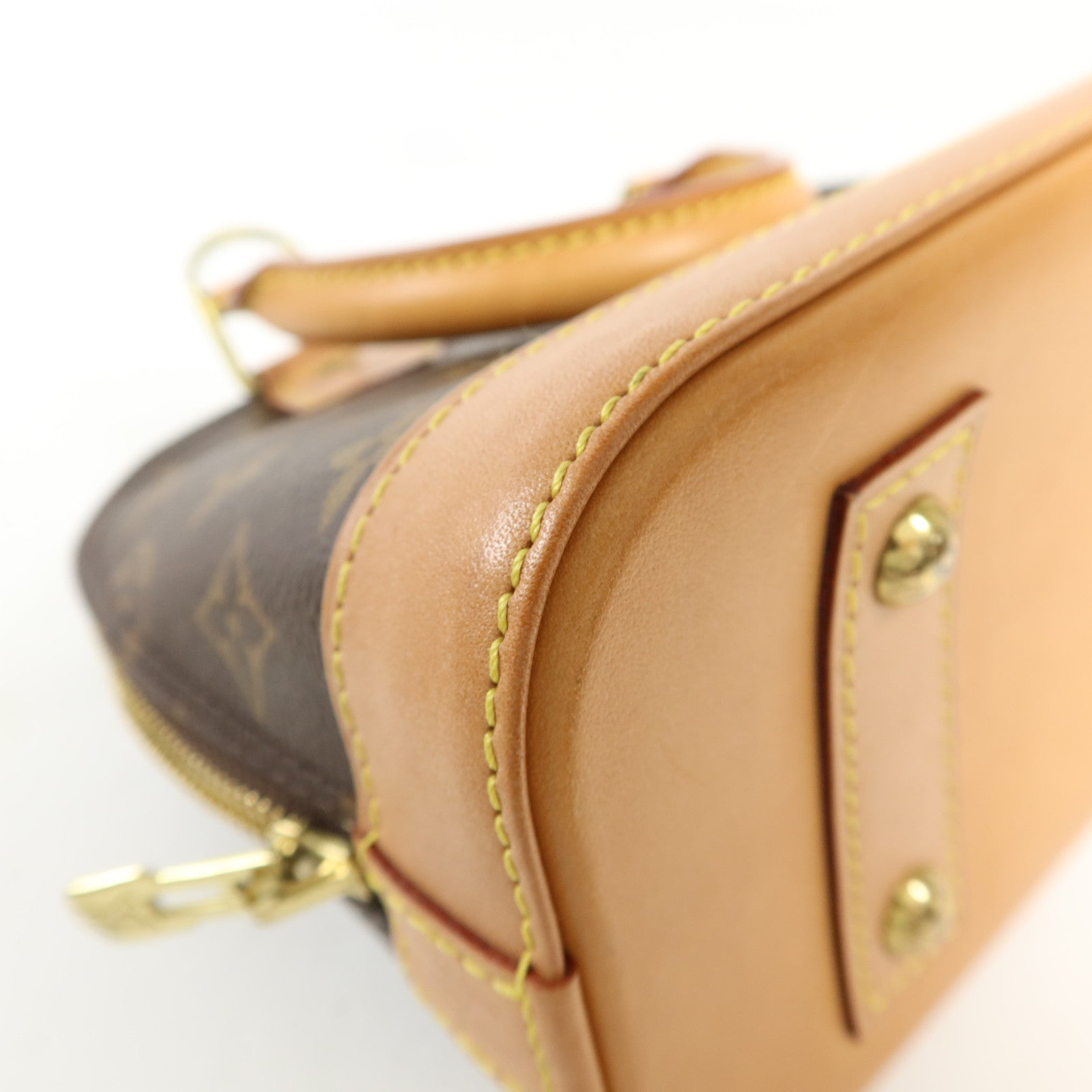 LOUIS VUITTON Monogram Alma BB金扣手挽肩背兩用袋