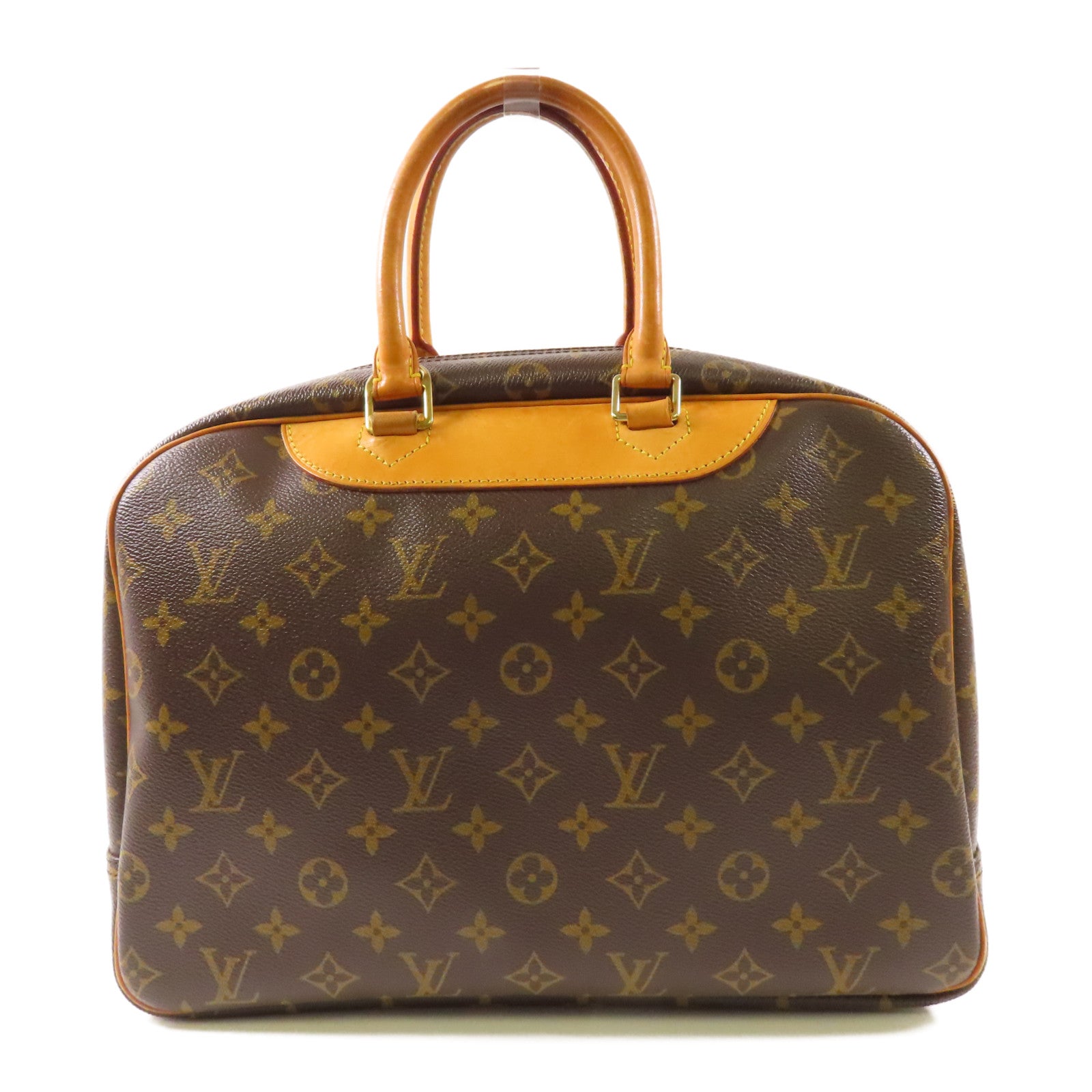 LOUIS VUITTON LV GHW Deauville Handbag M47270 Monogram Brown