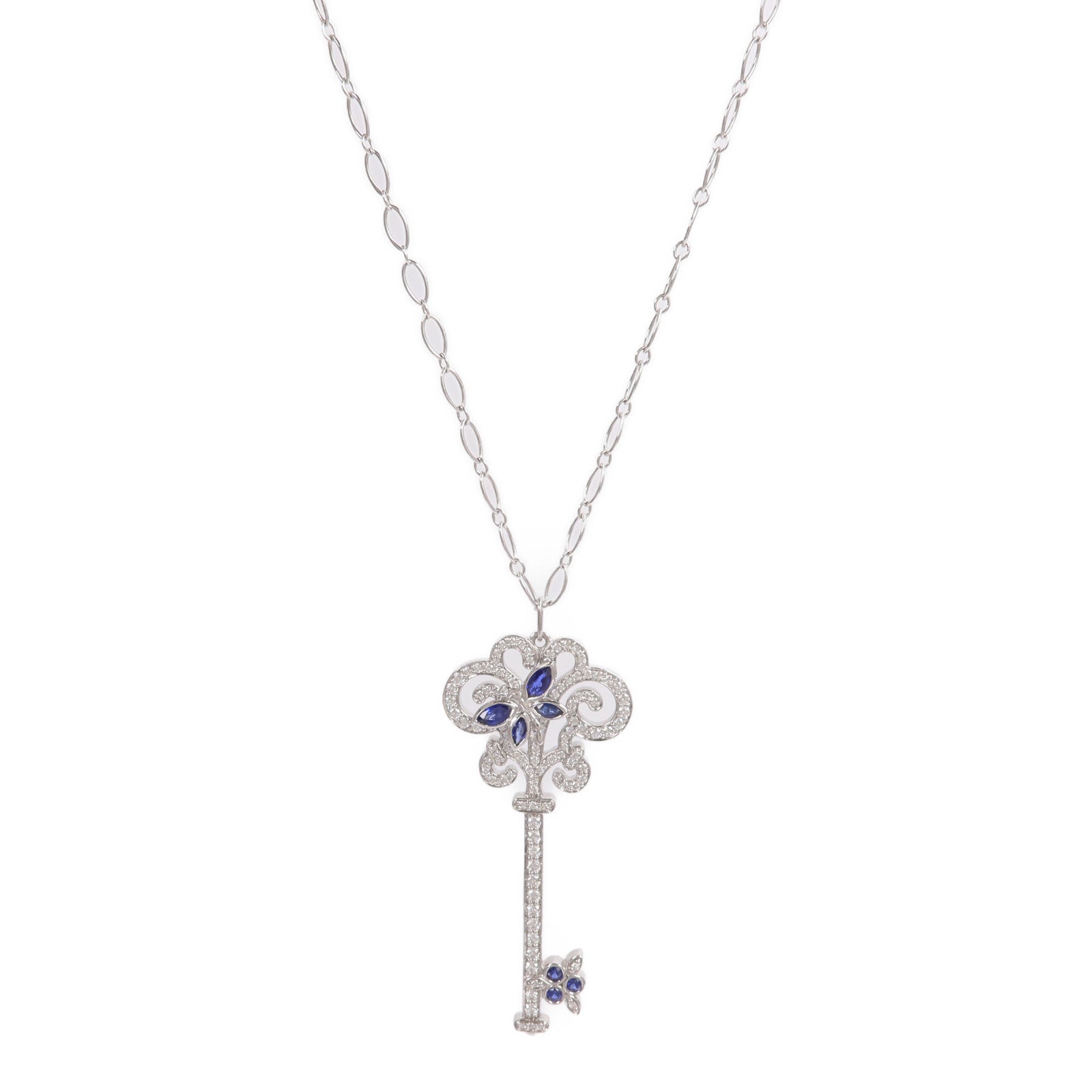 TIFFANY&CO PT950鉑金/18K白金Enchanted Necklace鑽石項鍊
