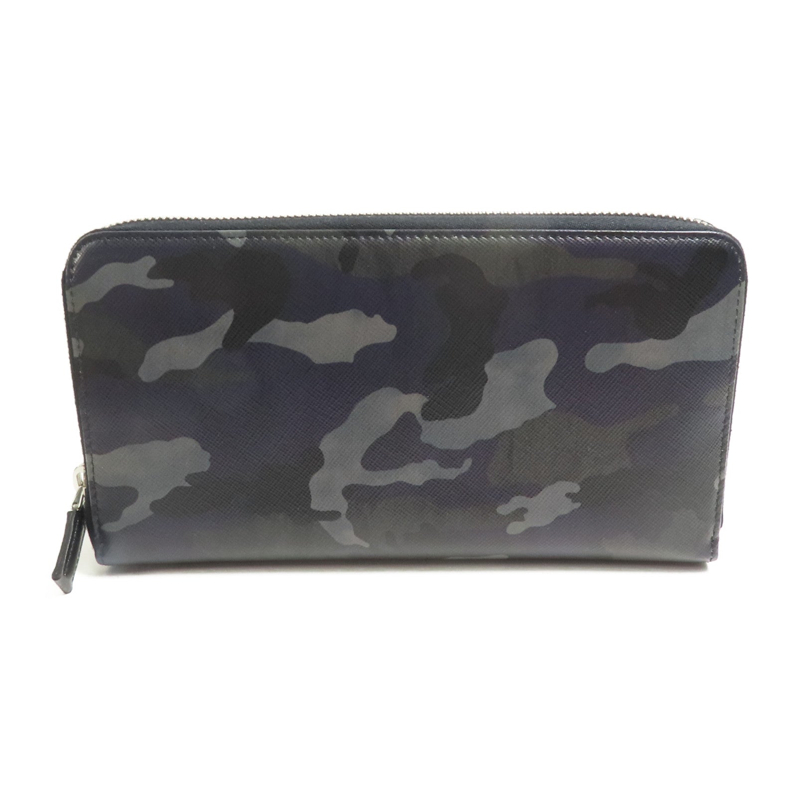 PRADA 牛皮皮革Long Wallet銀扣長錢包