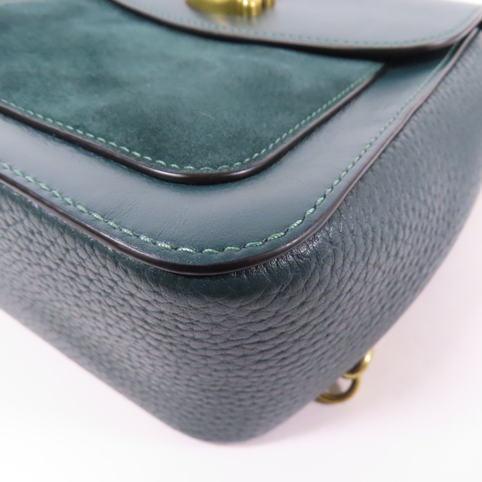 COACH 牛皮皮革Backpack金扣背包