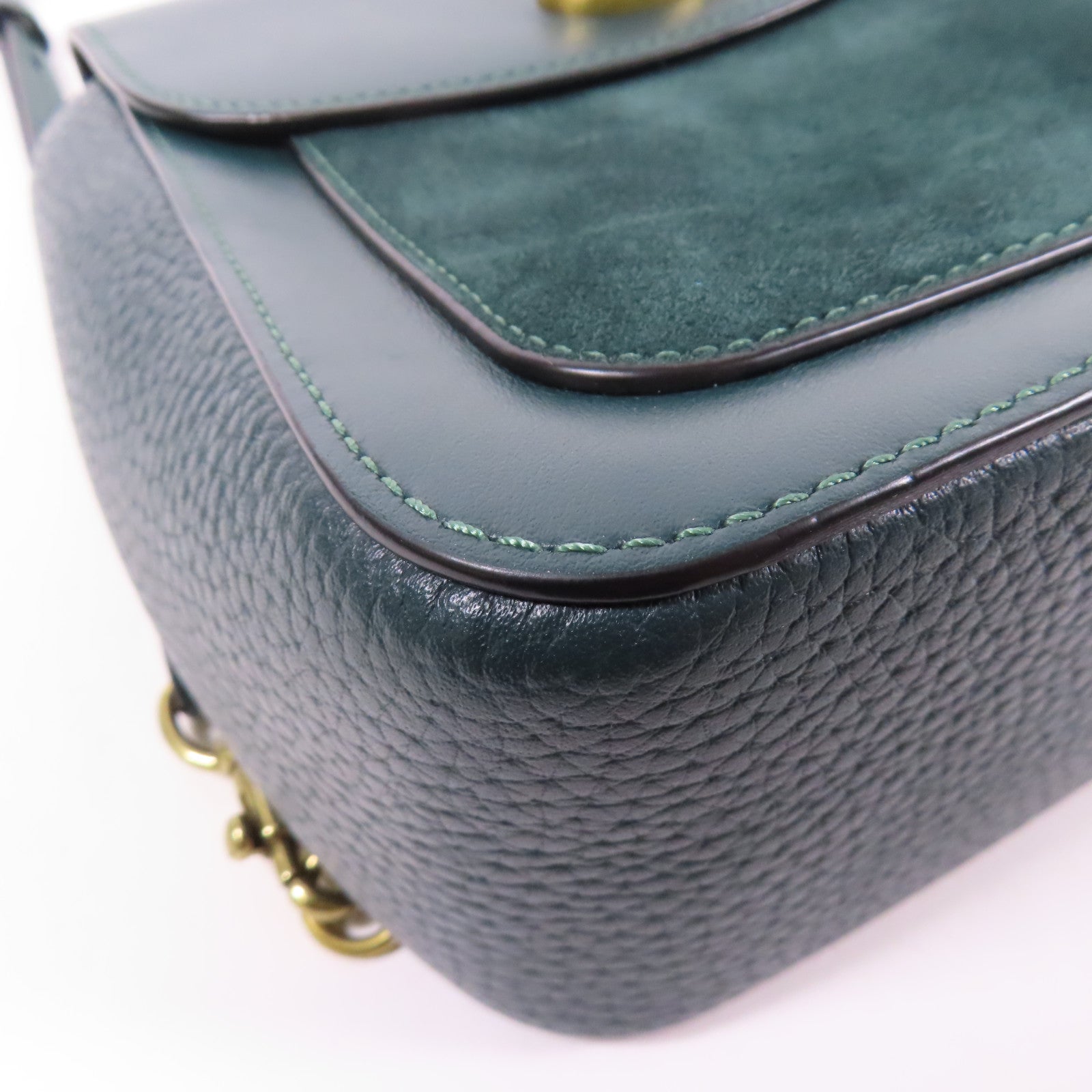 COACH 牛皮皮革Backpack金扣背包