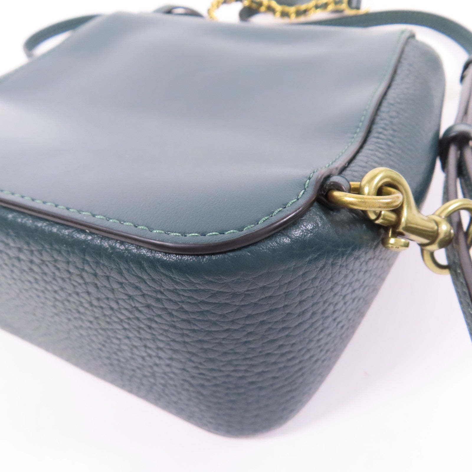 COACH 牛皮皮革Backpack金扣背包