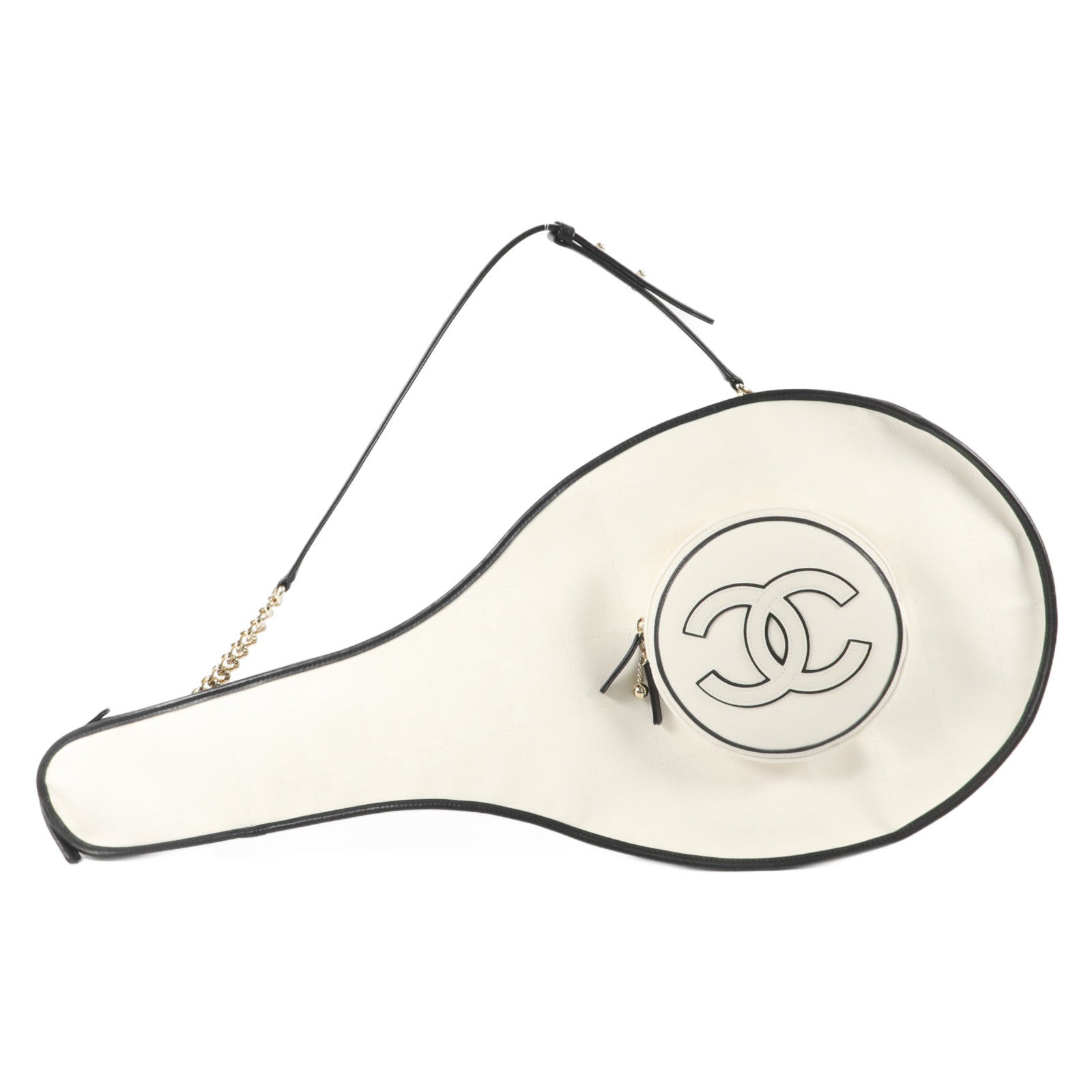 CHANEL 帆布23C Tennis Racket Bag網球拍袋