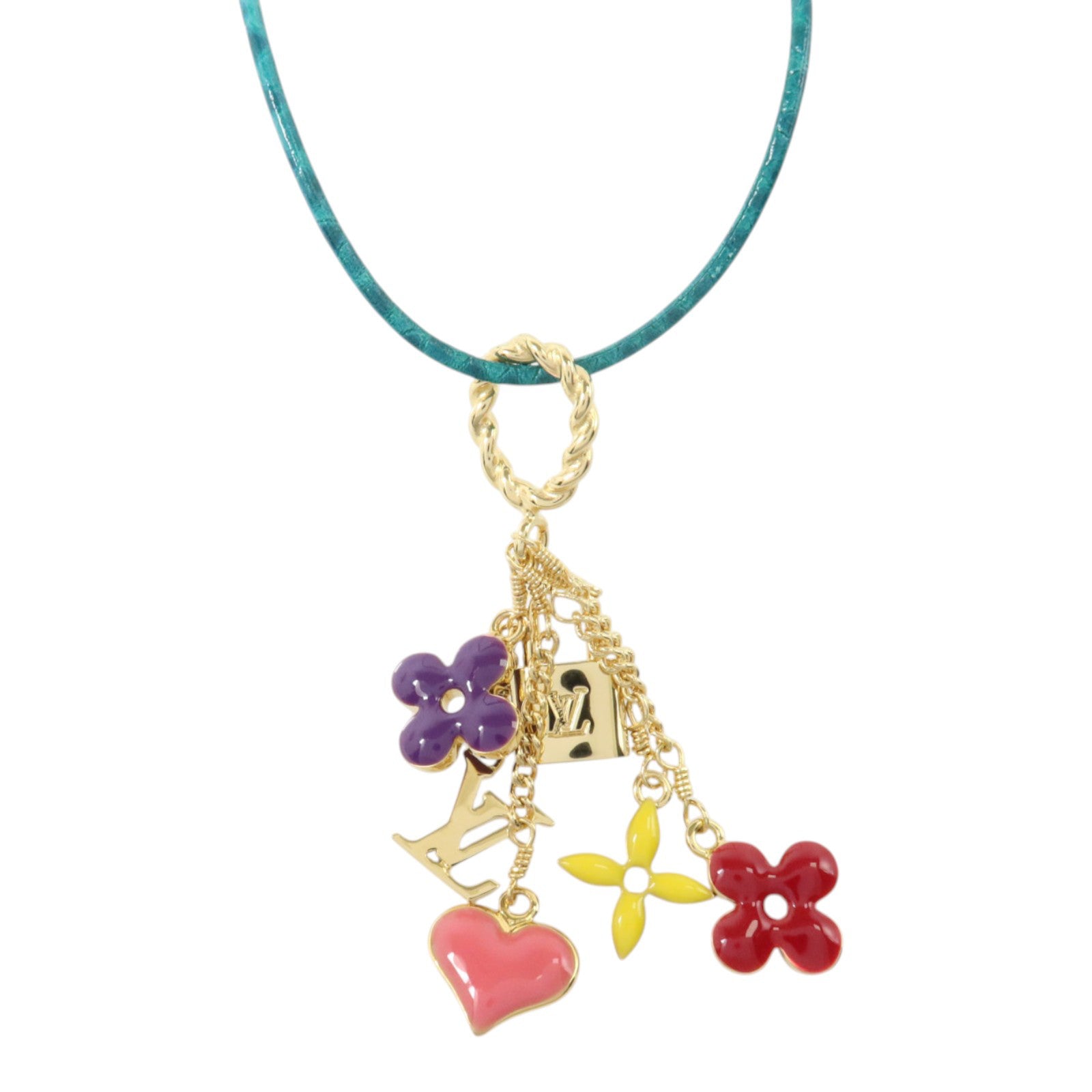 LOUIS VUITTON PVC/金屬Sweet Monogram Necklace項鏈