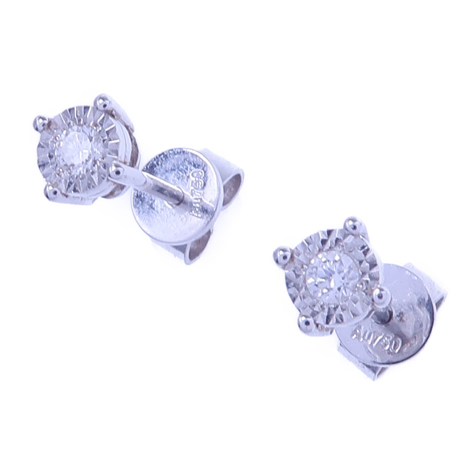 JEWELRY 18K白金Diamond Earrings鑽石耳環