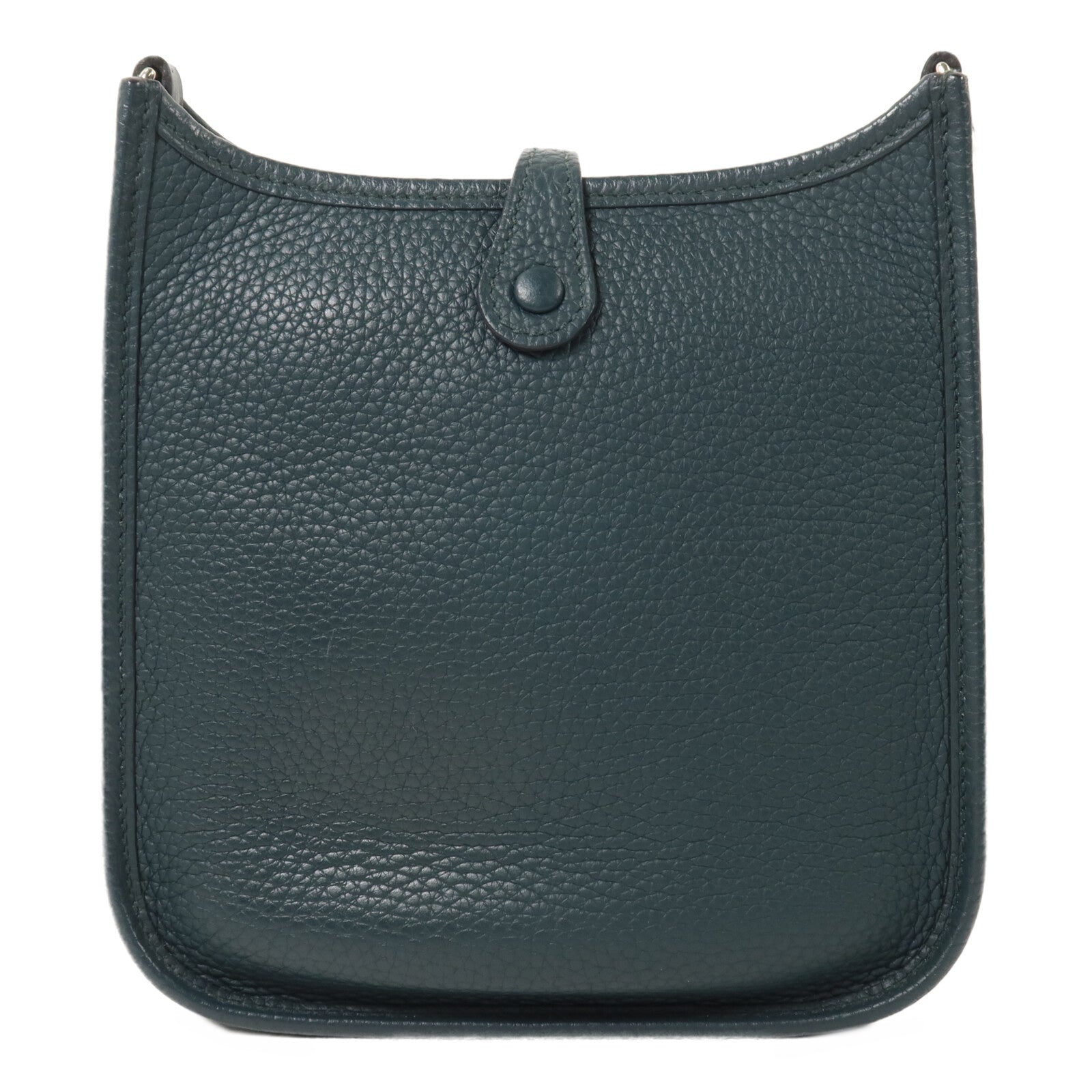 HERMES Clemence皮革Evelyne TPM肩背袋Vert Cypress