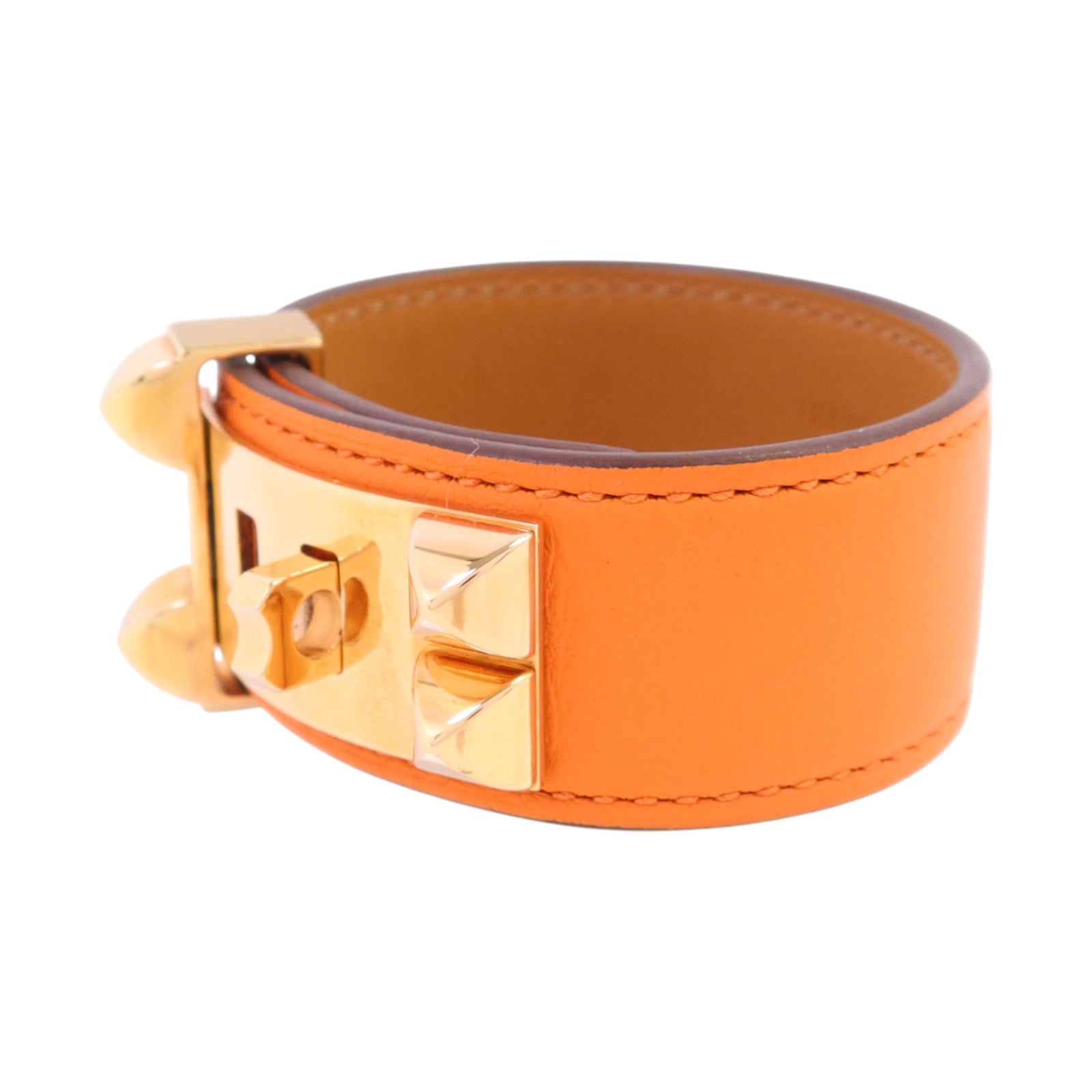 HERMES 【激減優惠】Swift皮革Collier De Chien 24 Bracelet金扣手鏈