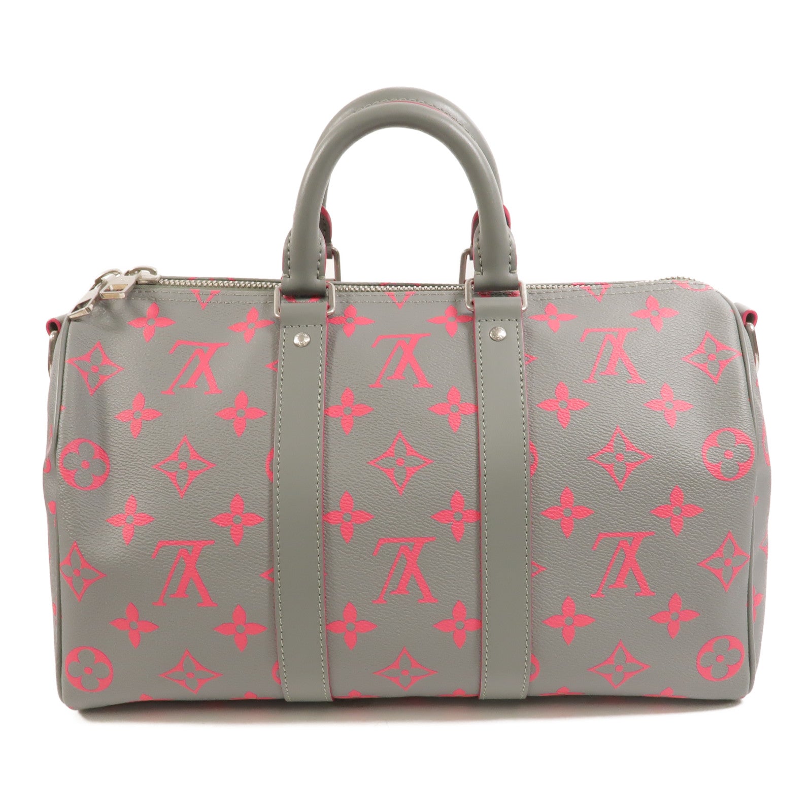 LOUIS VUITTON Monogram Glow Keepall Bandouliere 35手挽肩背兩用袋