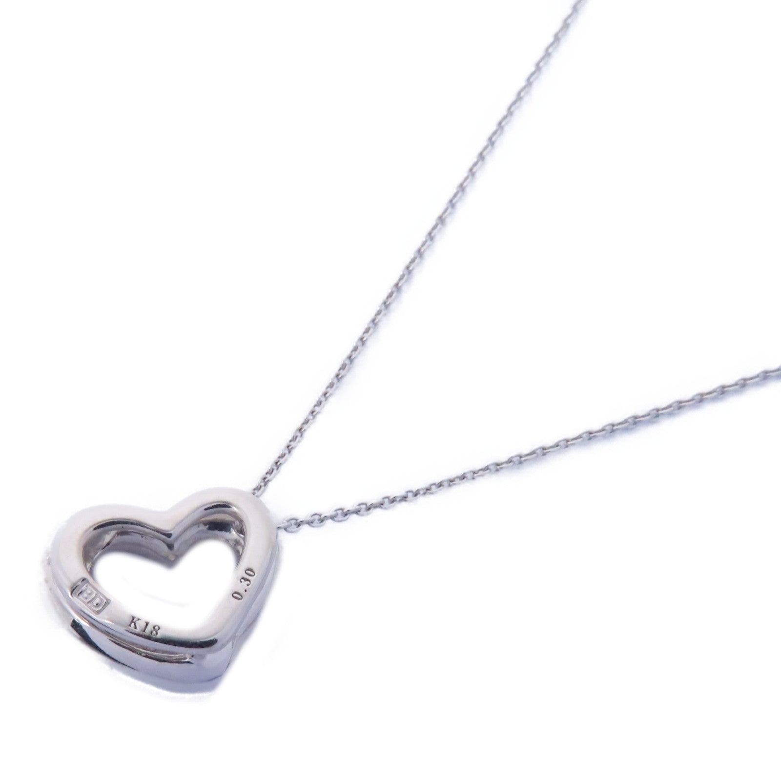 JEWELRY 【激減優惠】18K白金Diamond Necklace 0.3ct鑽石項鍊