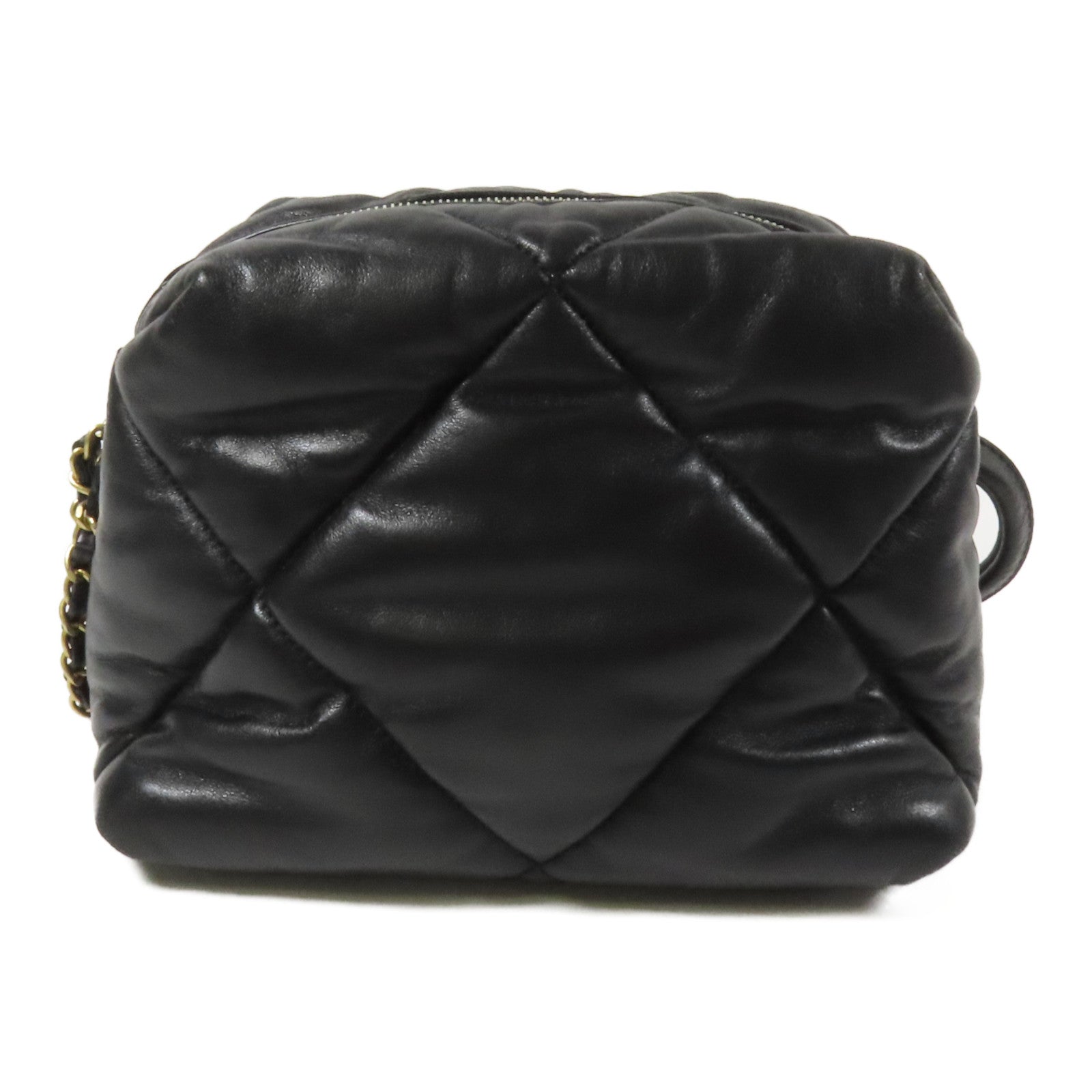 CHANEL 羊皮皮革Shoulder Bag金扣鏈帶肩背袋