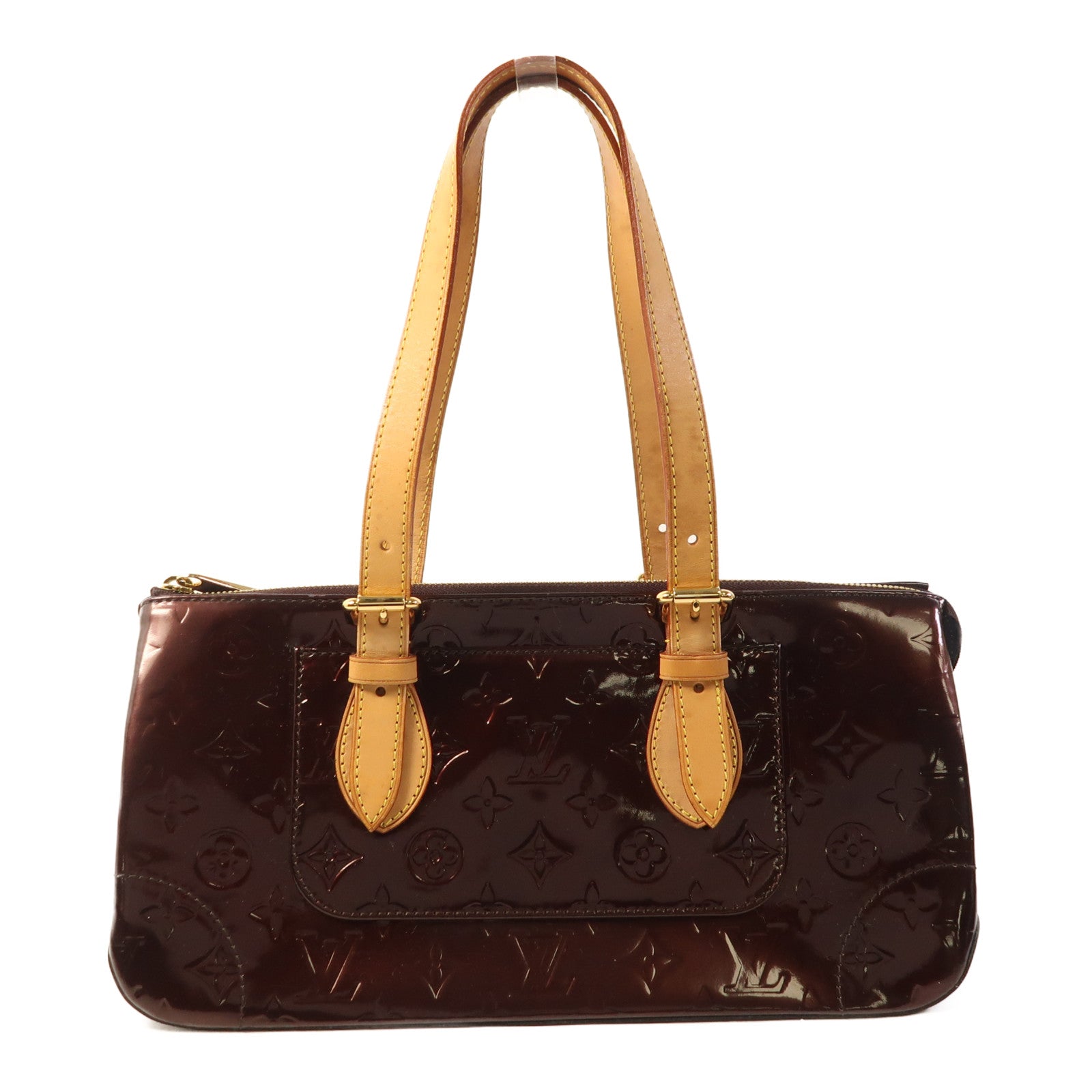 LOUIS VUITTON Vernis Rosewood Avenue金扣肩背袋