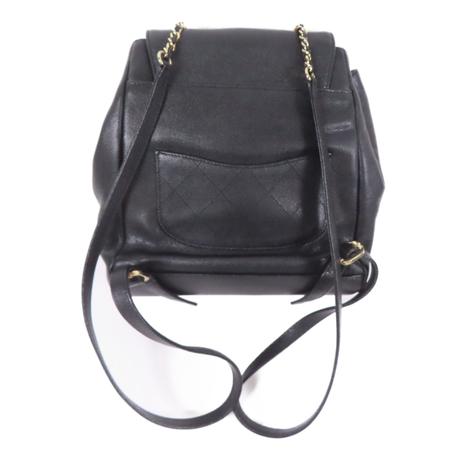 CHANEL 【激減優惠】牛皮皮革Backpack金扣背包