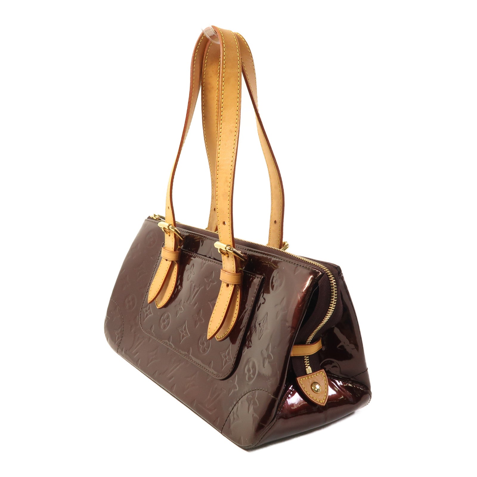 LOUIS VUITTON Vernis Rosewood Avenue金扣肩背袋