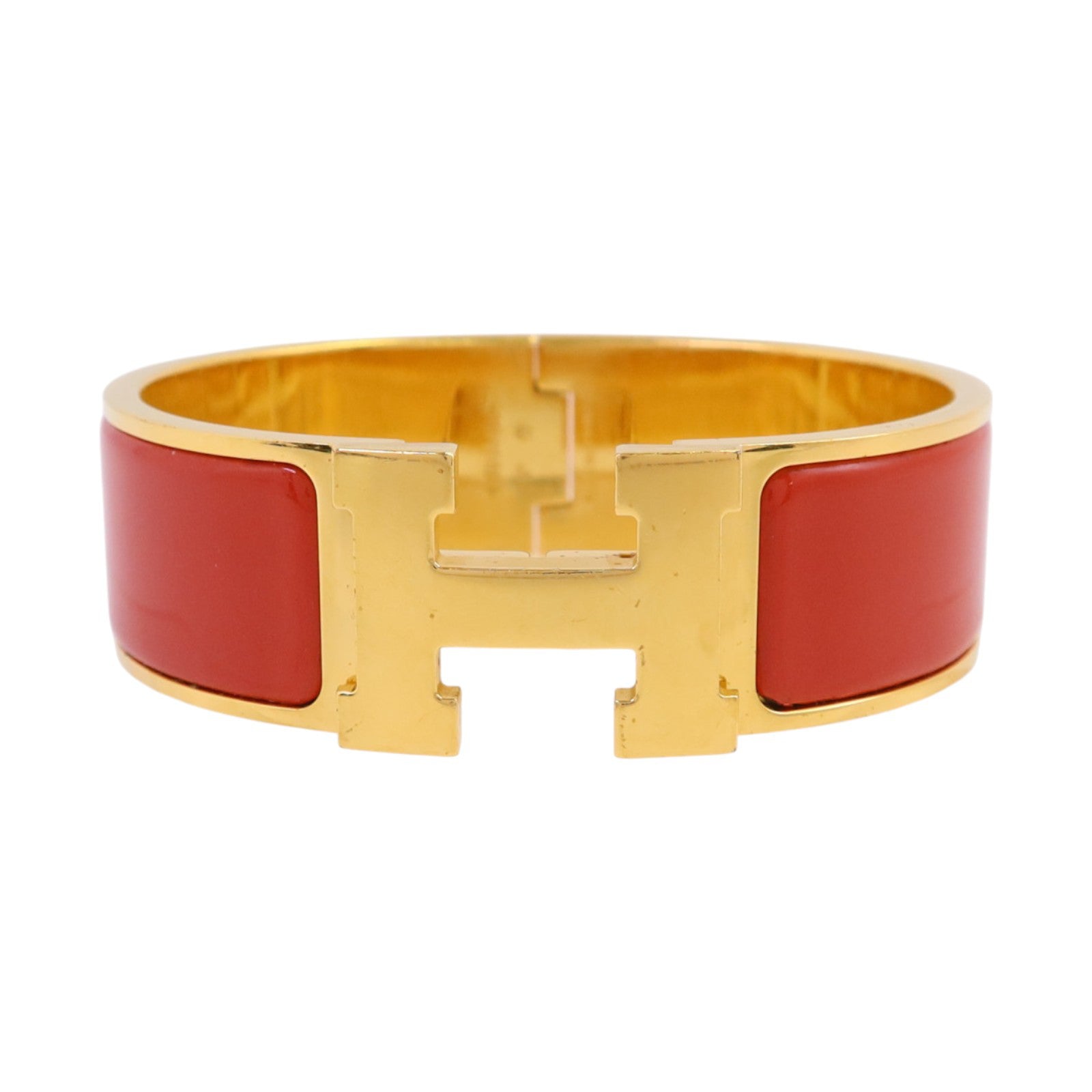 HERMES 【激減優惠】金屬/琺瑯Clic-Clac H Bracelet金扣手鏈