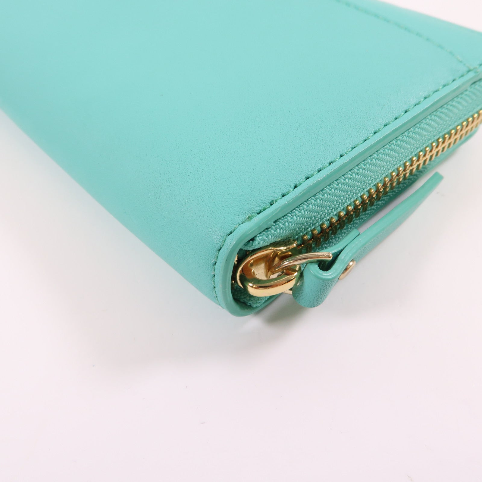 Kate Spade GHW Long Wallet Calfskin Leather Blue