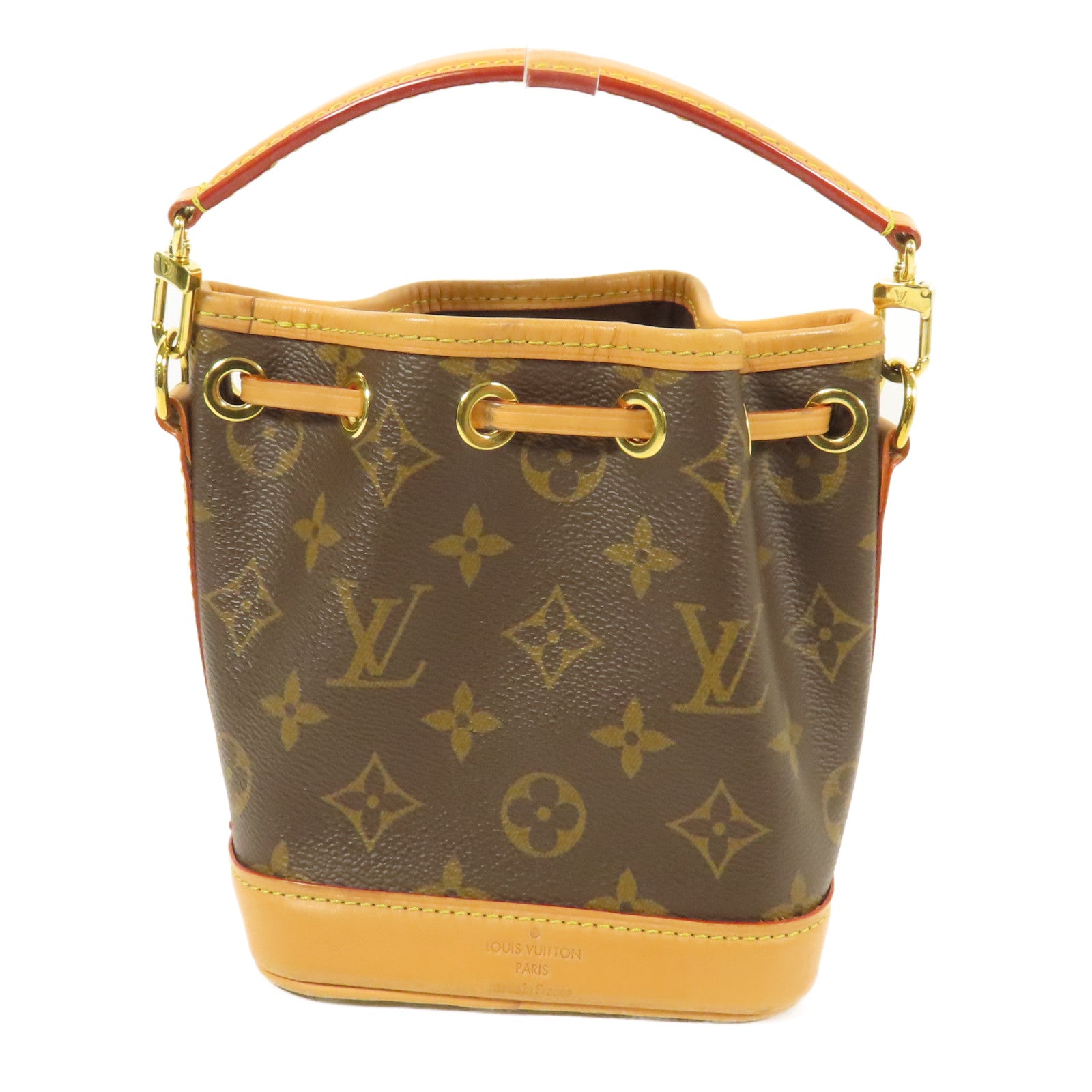 LOUIS VUITTON 【激減優惠】Monogram Nano Noe金扣手挽肩背兩用袋