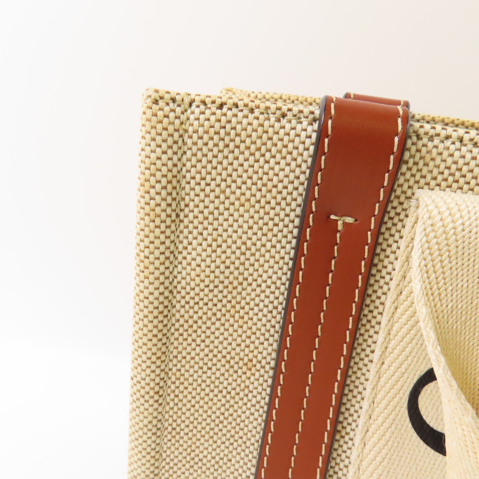 Chloe 帆布Mini Woody手挽袋