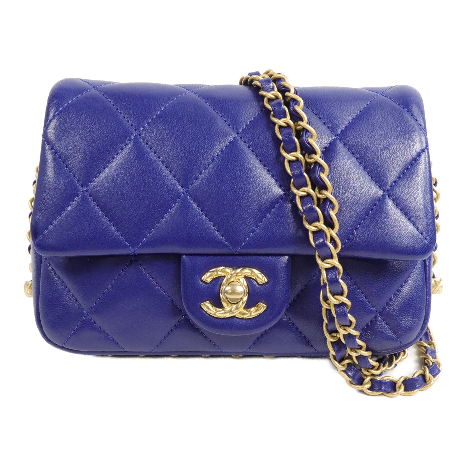 CHANEL 羊皮皮革Chain Shoulder Bag鏈帶肩背袋