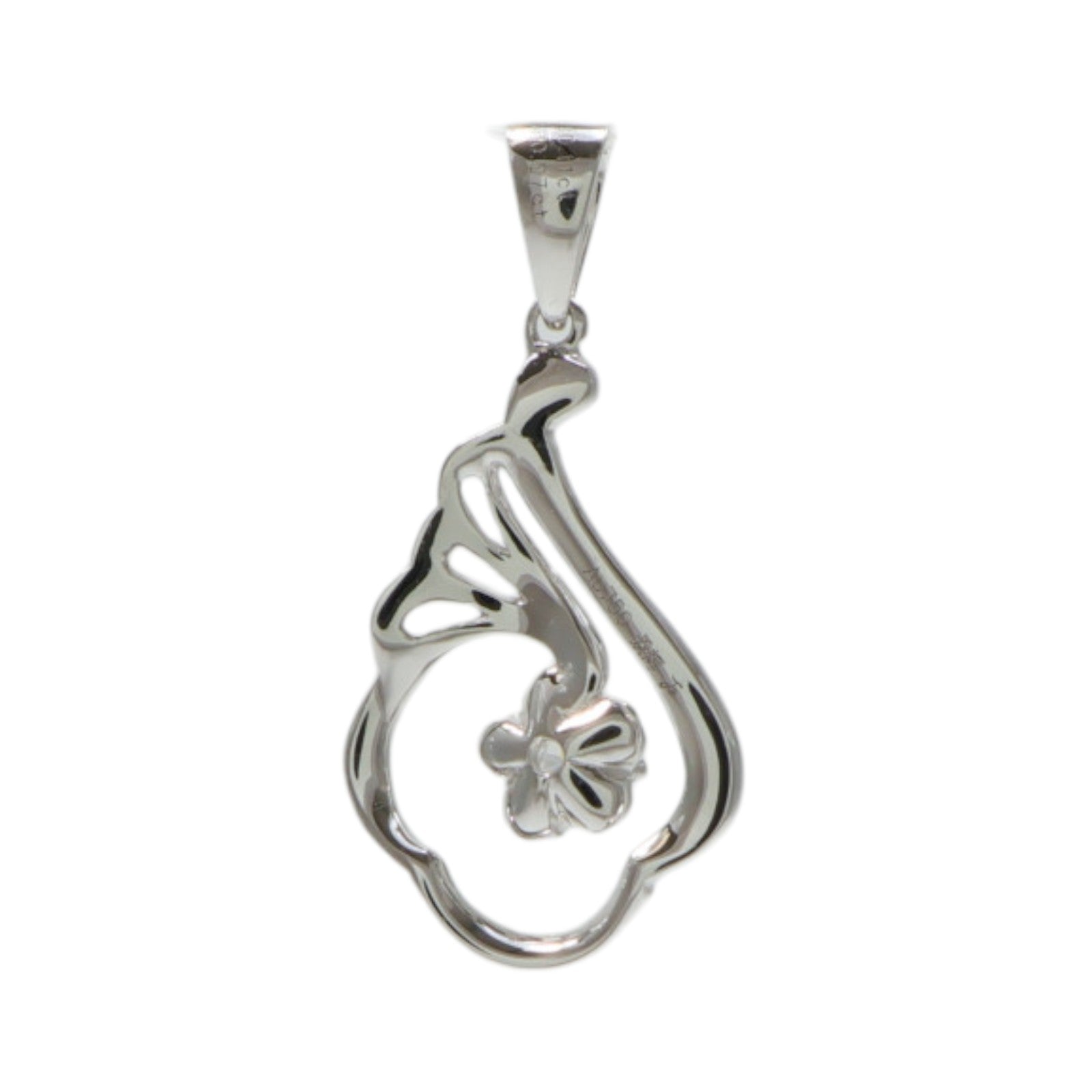 JEWELRY 18K白金Diamond Pendant鑽石吊墜