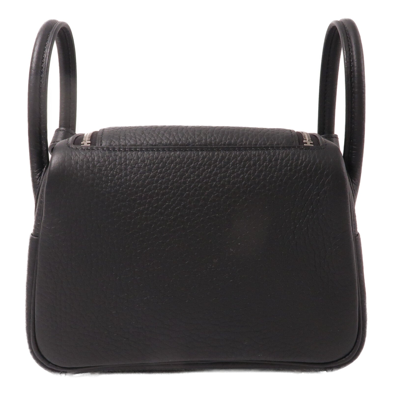HERMES 【激減優惠】Clemence皮革Mini Lindy手挽肩背兩用袋Noir