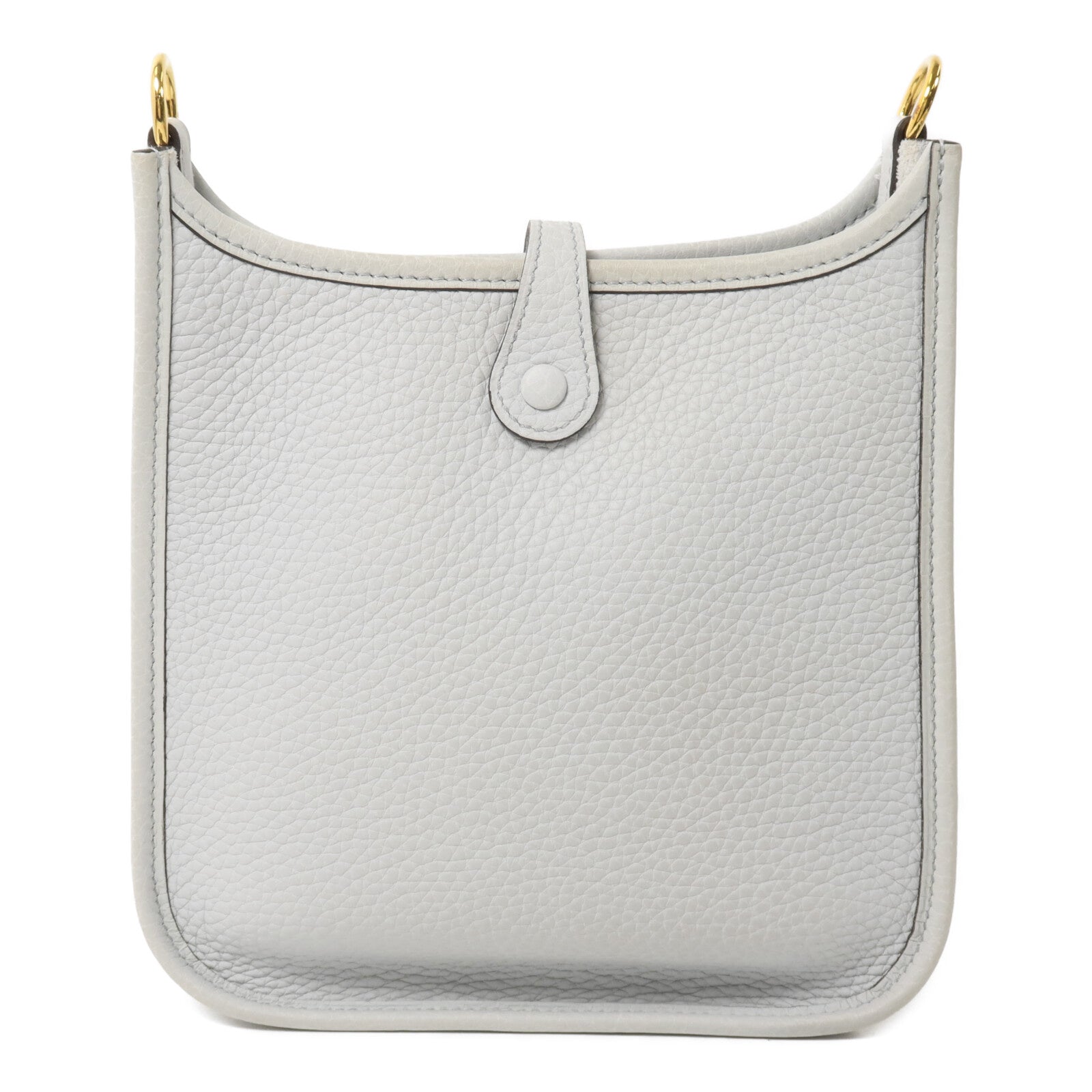 HERMES Clemence皮革Evelyne TPM肩背袋Bleu Pale