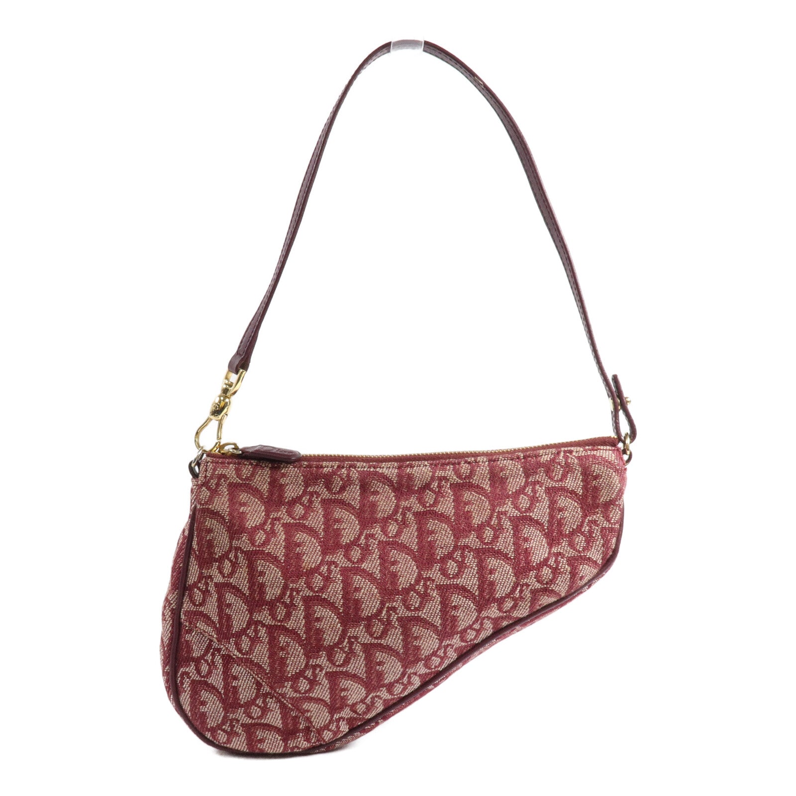Dior Trotter帆布Vintage Saddle肩背袋
