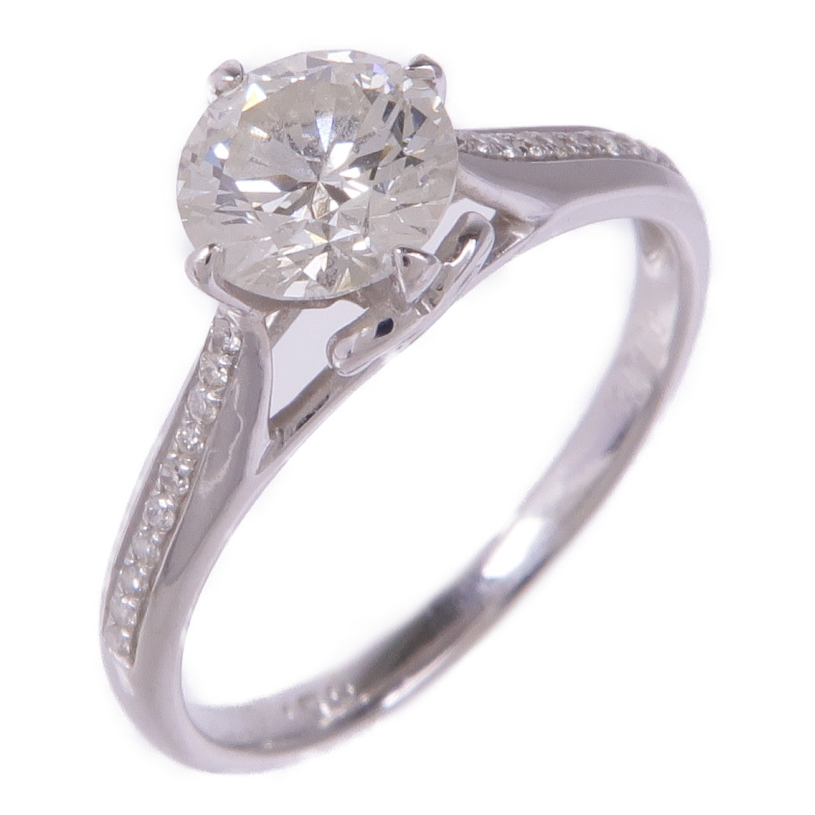 JEWELRY Diamond Ring 18K White Gold US#5.5