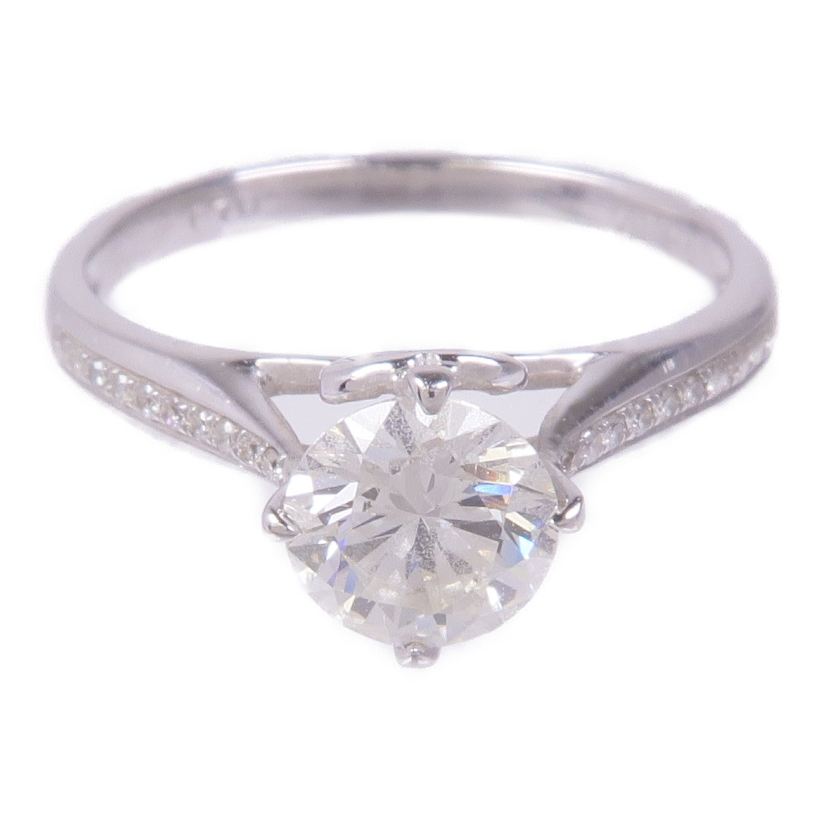 JEWELRY Diamond Ring 18K White Gold US#5.5